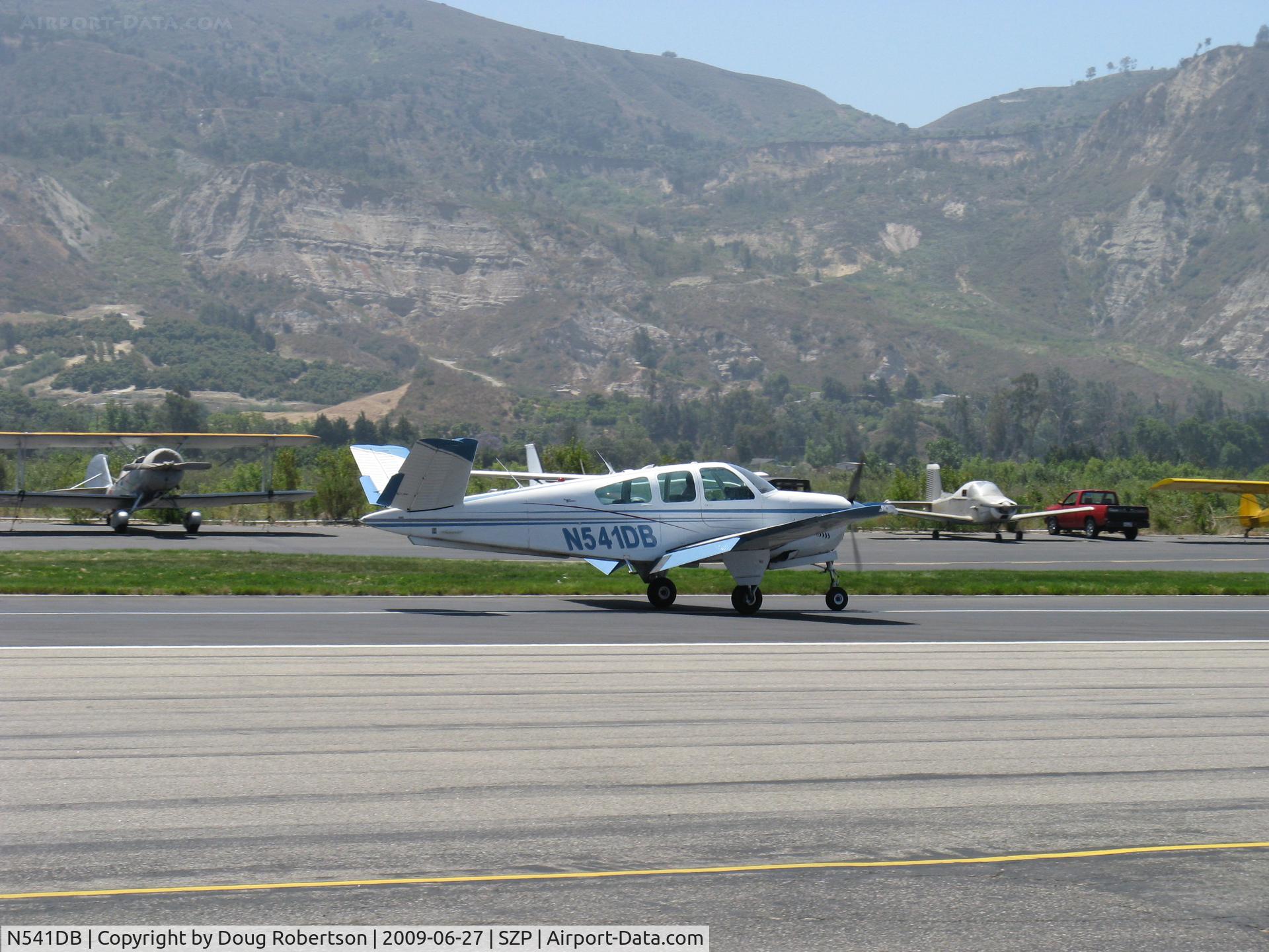 N541DB, 1964 Beech S35 Bonanza C/N D-7333, 1964 Beech S35 BONANZA, Continental IO-520-B 285 Hp, landing roll Rwy 22