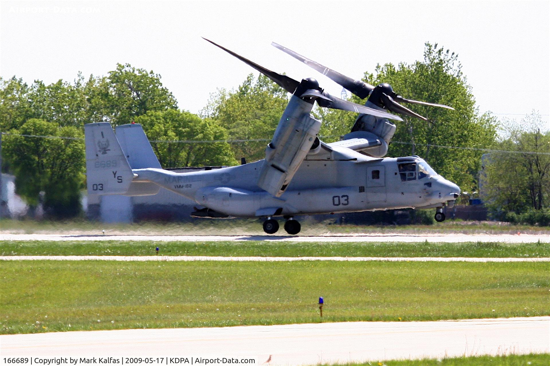 166689, Bell-Boeing MV-22B Osprey C/N D0083, MV-22, 166689/VMM-162, departing RWY 20R KDPA