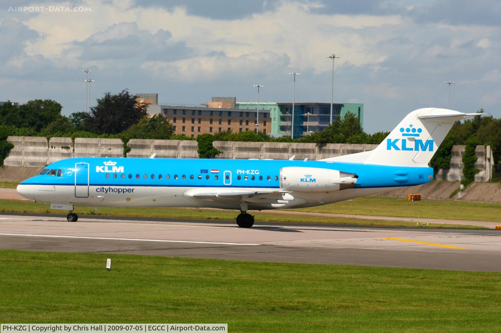 PH-KZG, 1996 Fokker 70 (F-28-0070) C/N 11578, KLM Cityhopper