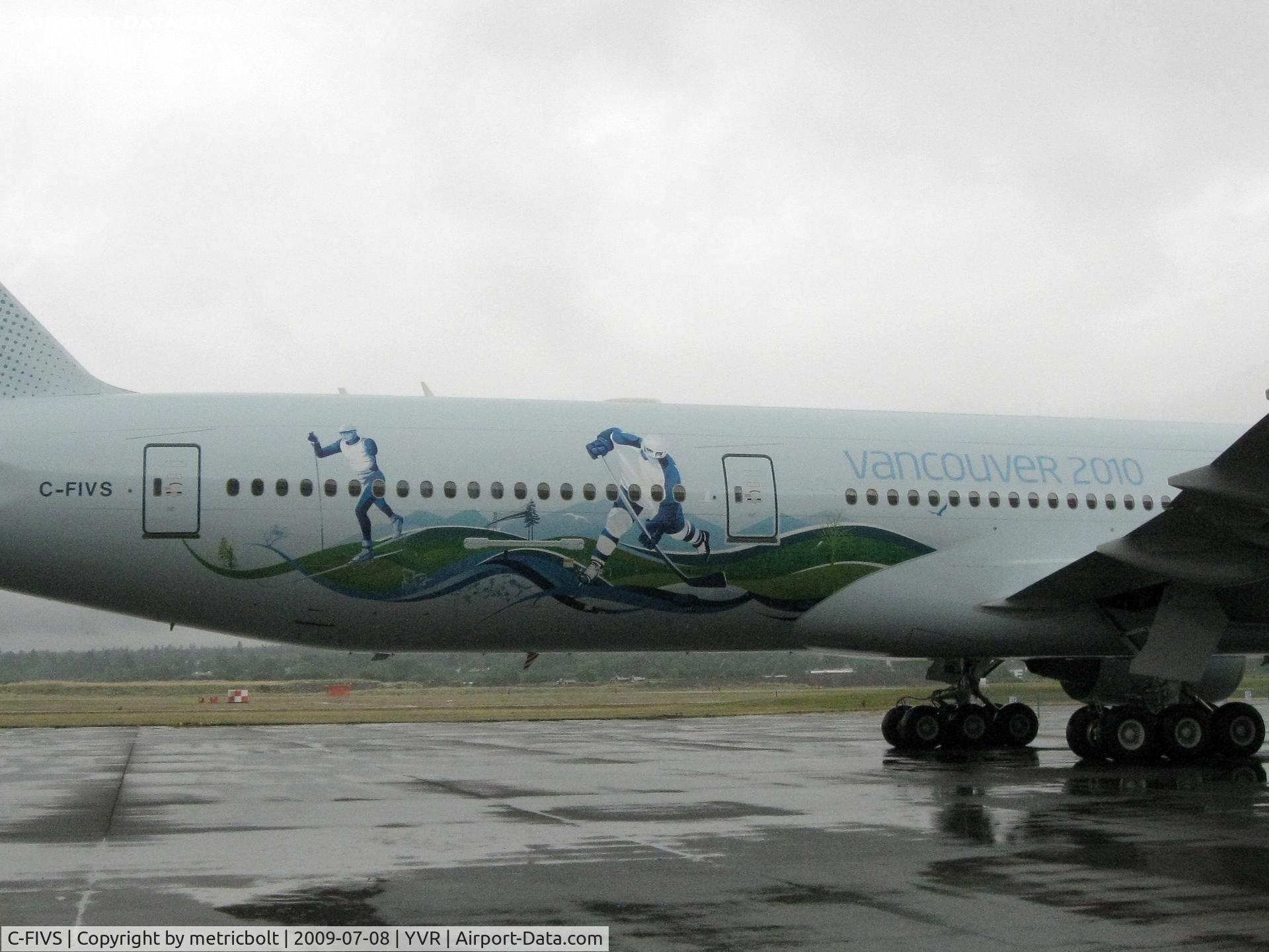 C-FIVS, 2009 Boeing 777-333/ER C/N 35784, Rear fuselage Olympics c/s
