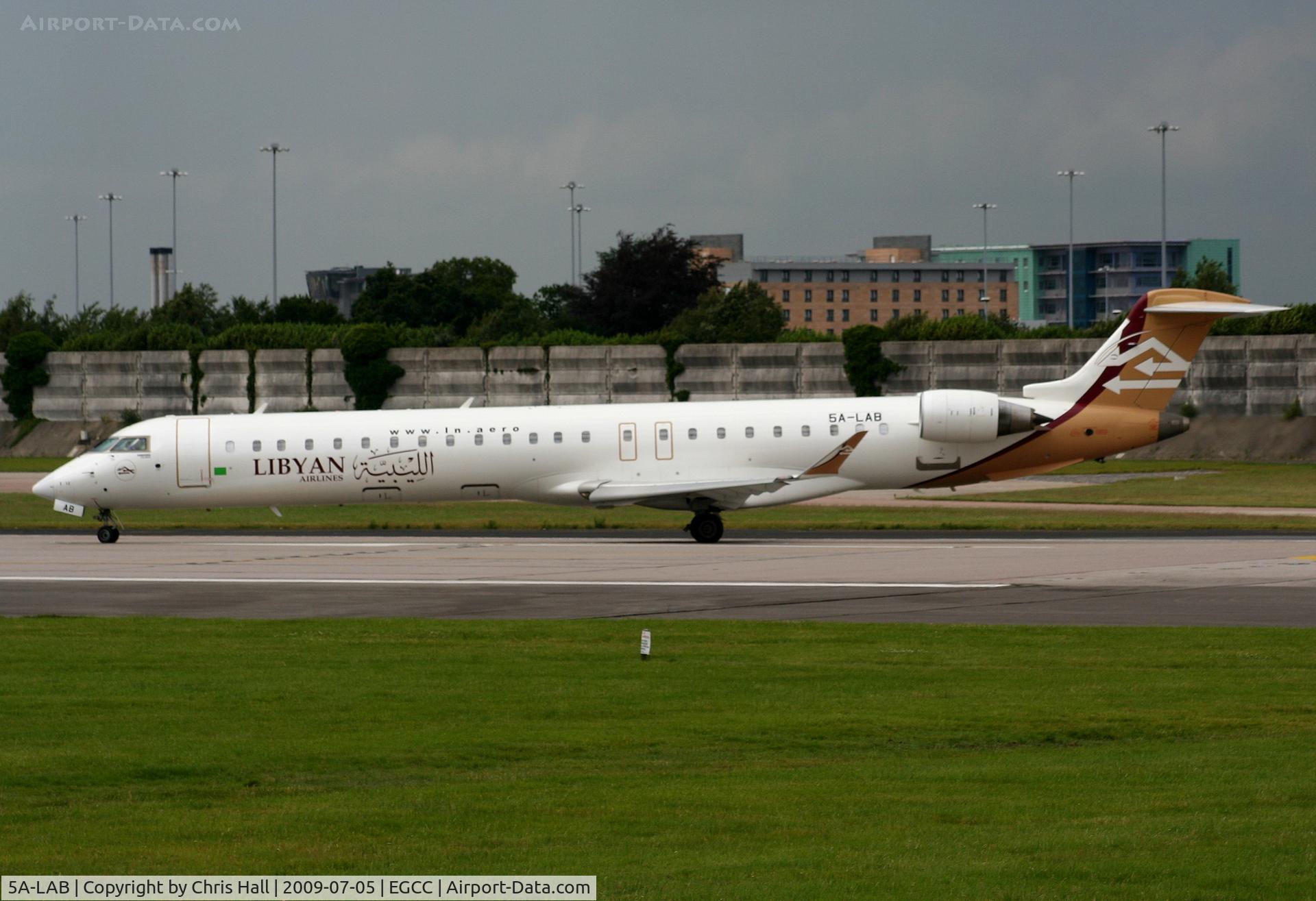 5A-LAB, 2007 Bombardier CRJ-900ER (CL-600-2D24) C/N 15121, Libyan Airlines
