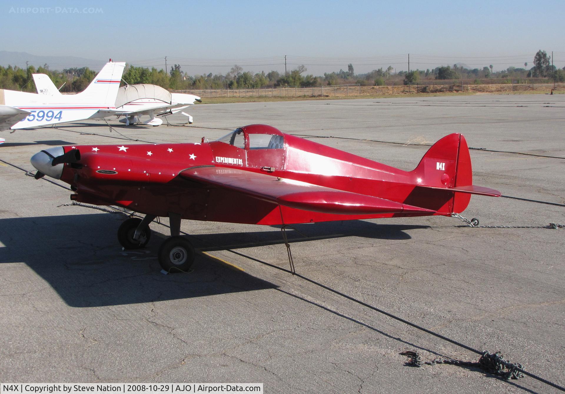 N4X, 1975 Monnett Sonerai C/N 1325, 1975 McGraw Soneria homebuilt @ Corona Airport, CA