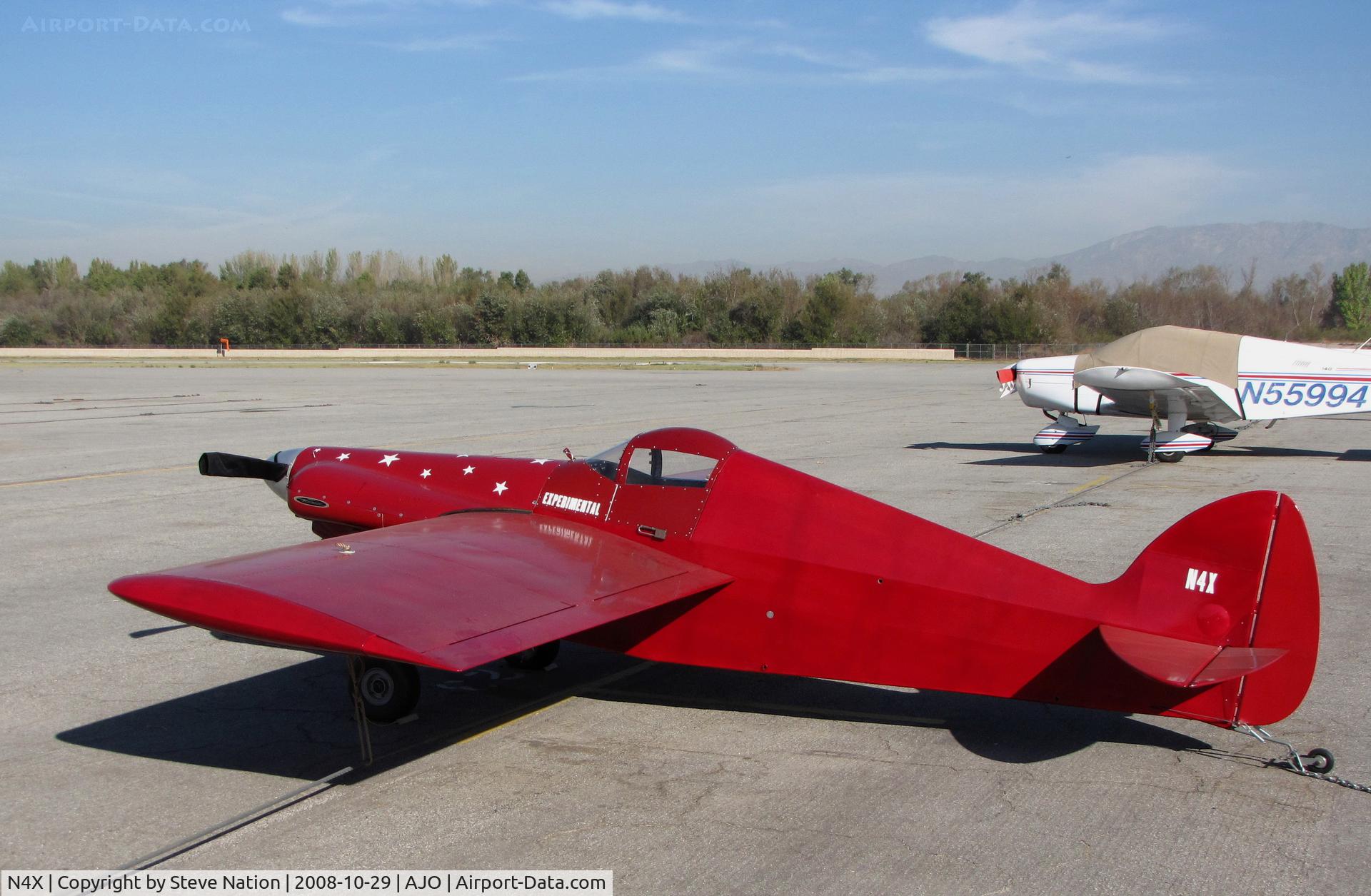 N4X, 1975 Monnett Sonerai C/N 1325, 1975 McGraw Soneria homebuilt @ Corona Airport, CA
