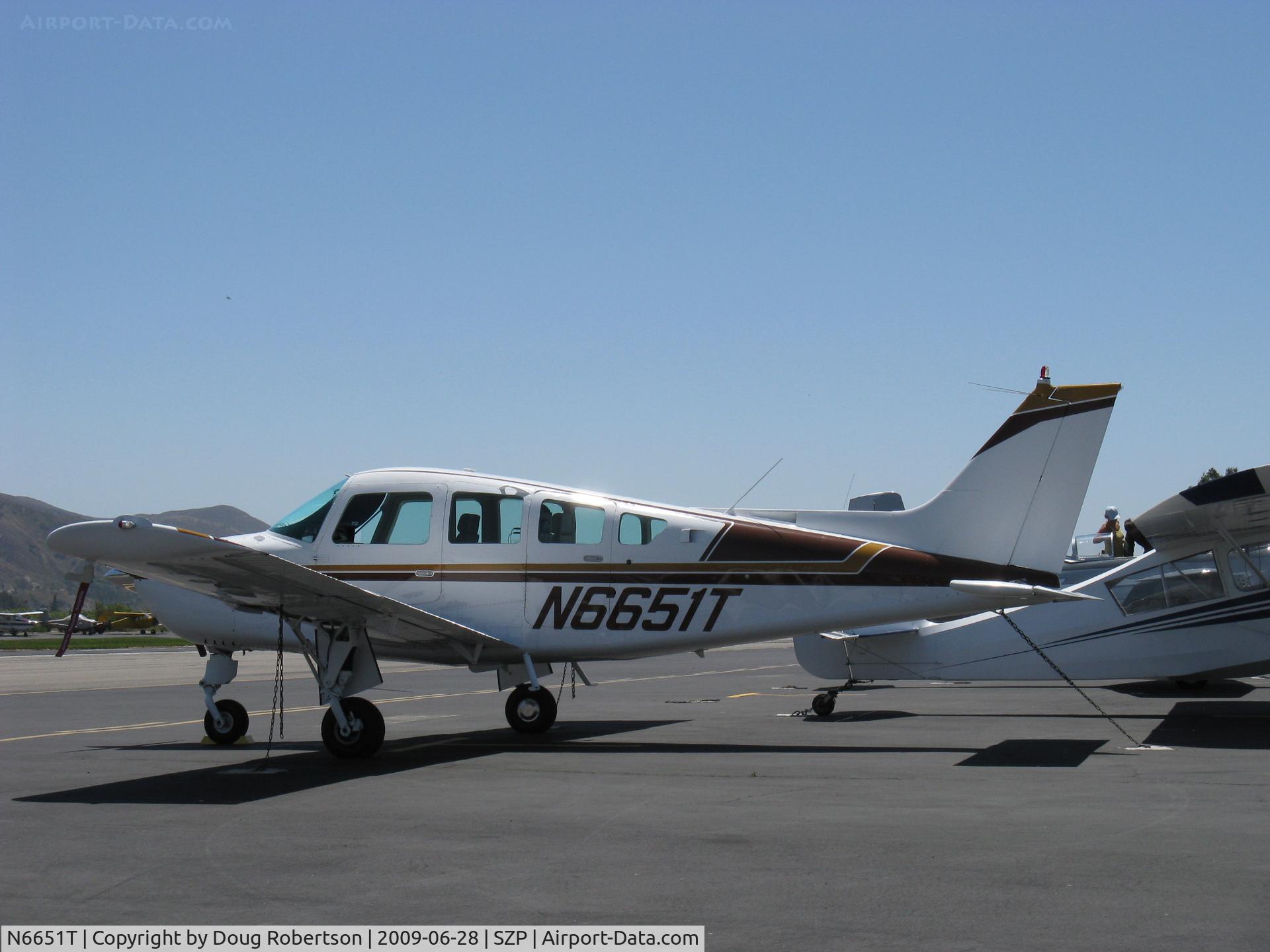 N6651T, 1982 Beech C24R C/N MC-784, 1982 Beech C24R SIERRA 200, Lycoming IO-360 A&C 200 Hp, CS prop, retractible gear. 345 SIERRA 200s were built-this four to six place aircraft 11th from the last built.