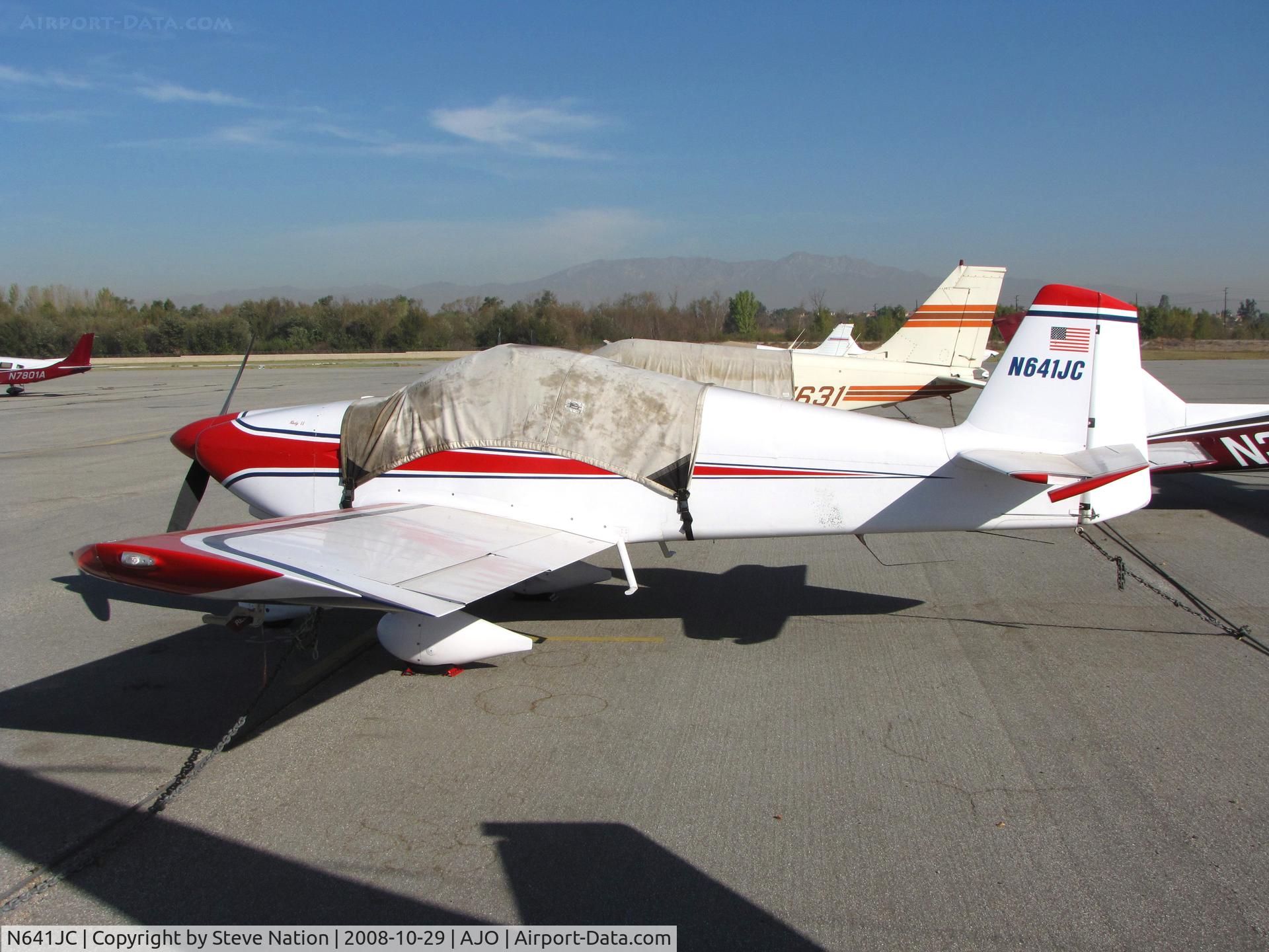 N641JC, 2000 Vans RV-6A C/N 60235, 2000 Cone James A RV-6A with cover @ Corona Airport, CA