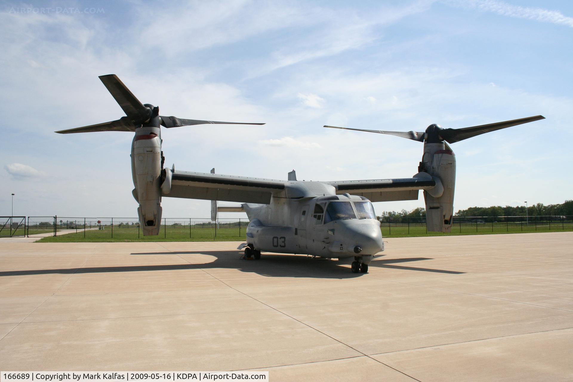 166689, Bell-Boeing MV-22B Osprey C/N D0083, MV-22,166689/VMM-162, on the ramp KDPA