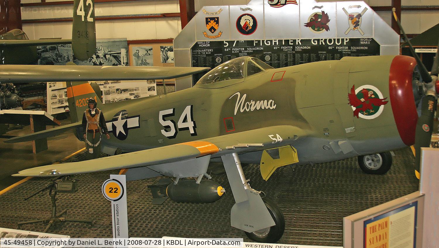 45-49458, 1945 Republic P-47D Thunderbolt C/N 399-55997, This old 