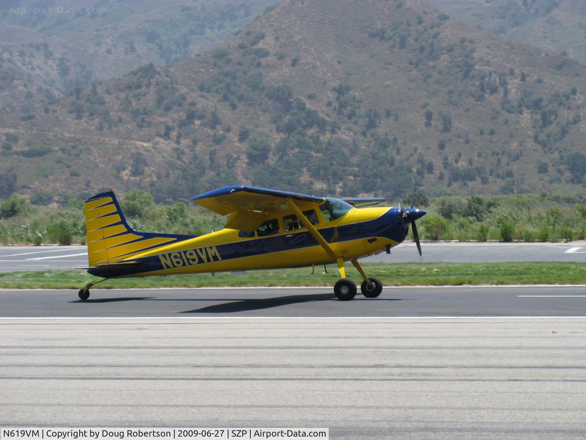 N619VM, 1981 Cessna A185F Skywagon 185 C/N 18504284, 1981 Cessna A185F SKYWAGON II, Continental IO-520-D 300 Hp, landing roll Rwy 22