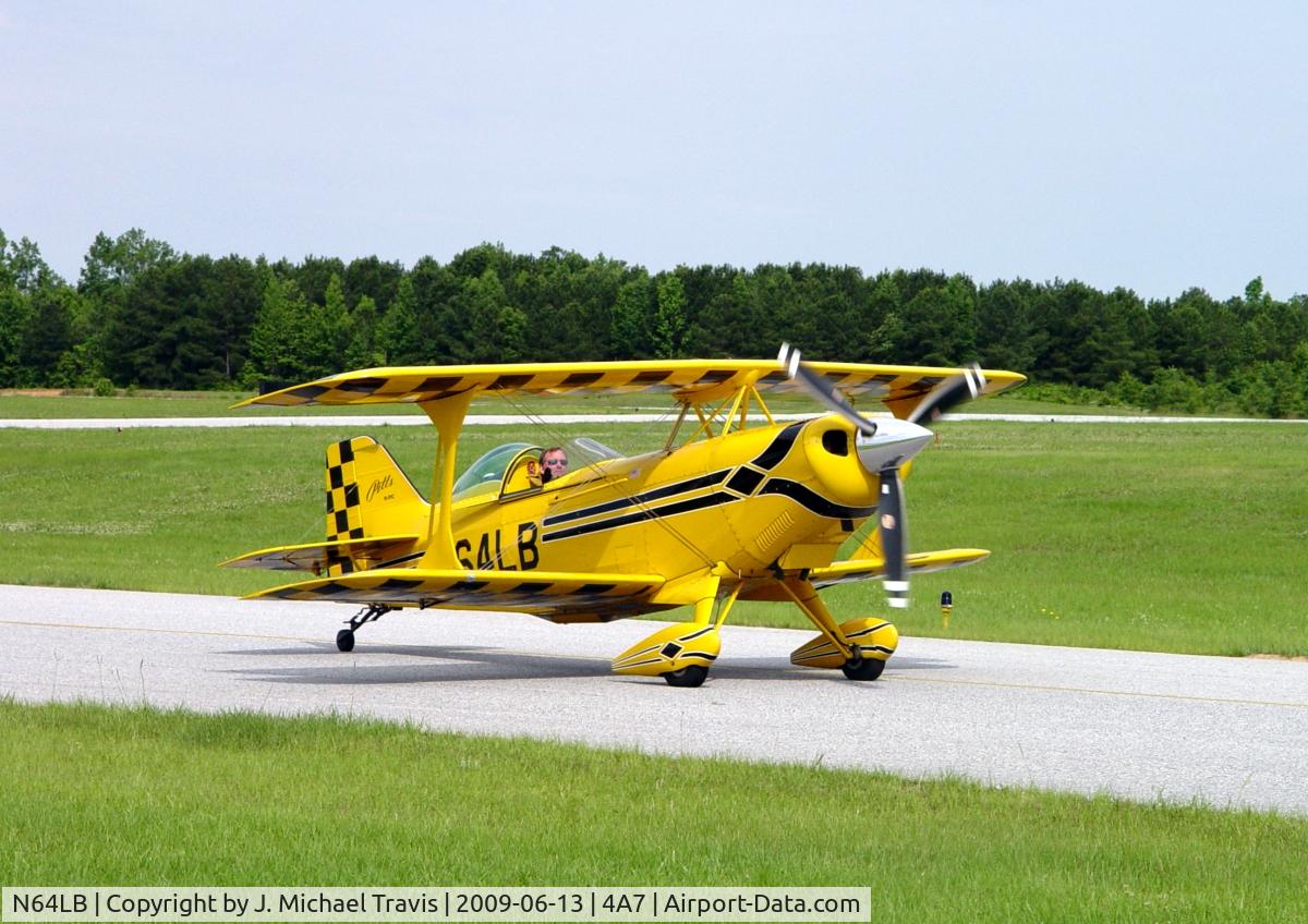 N64LB, 1999 Aviat Pitts S-2C Special C/N 6028, N64LB at 4A7