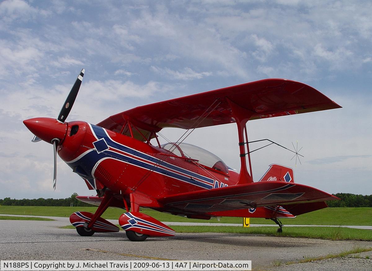 N188PS, 2006 Aviat Pitts S-2C Special C/N 6074, N188PS on ramp at 4A7