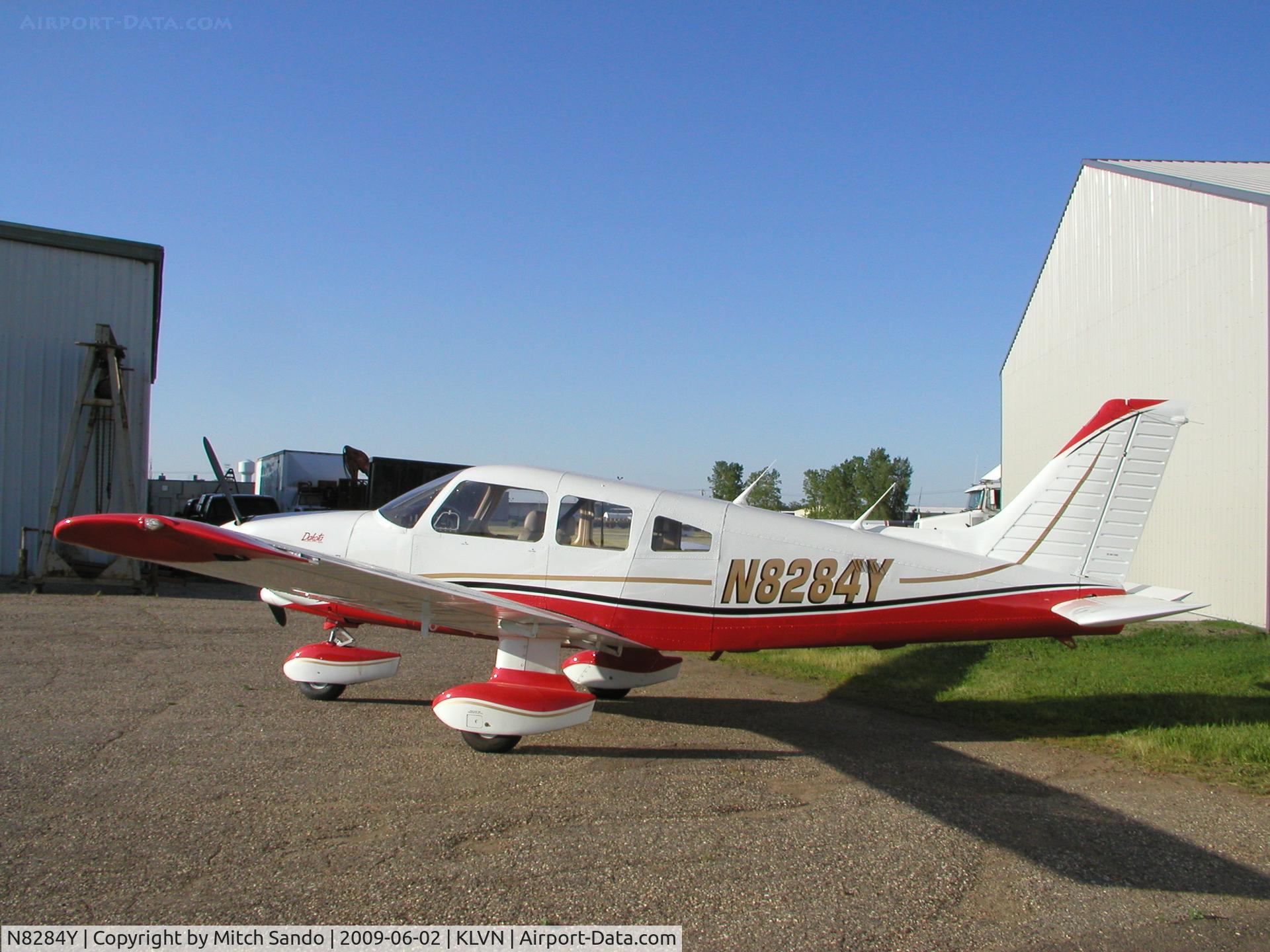 N8284Y, 1980 Piper PA-28-236 Dakota C/N 28-8111019, Parked outside the Wentworth Aircraft hangar.