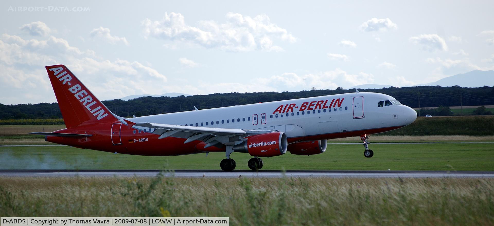 D-ABDS, 2007 Airbus A320-214 C/N 3289, Air Berlin Airbus A320-214 REG: D-ABDS