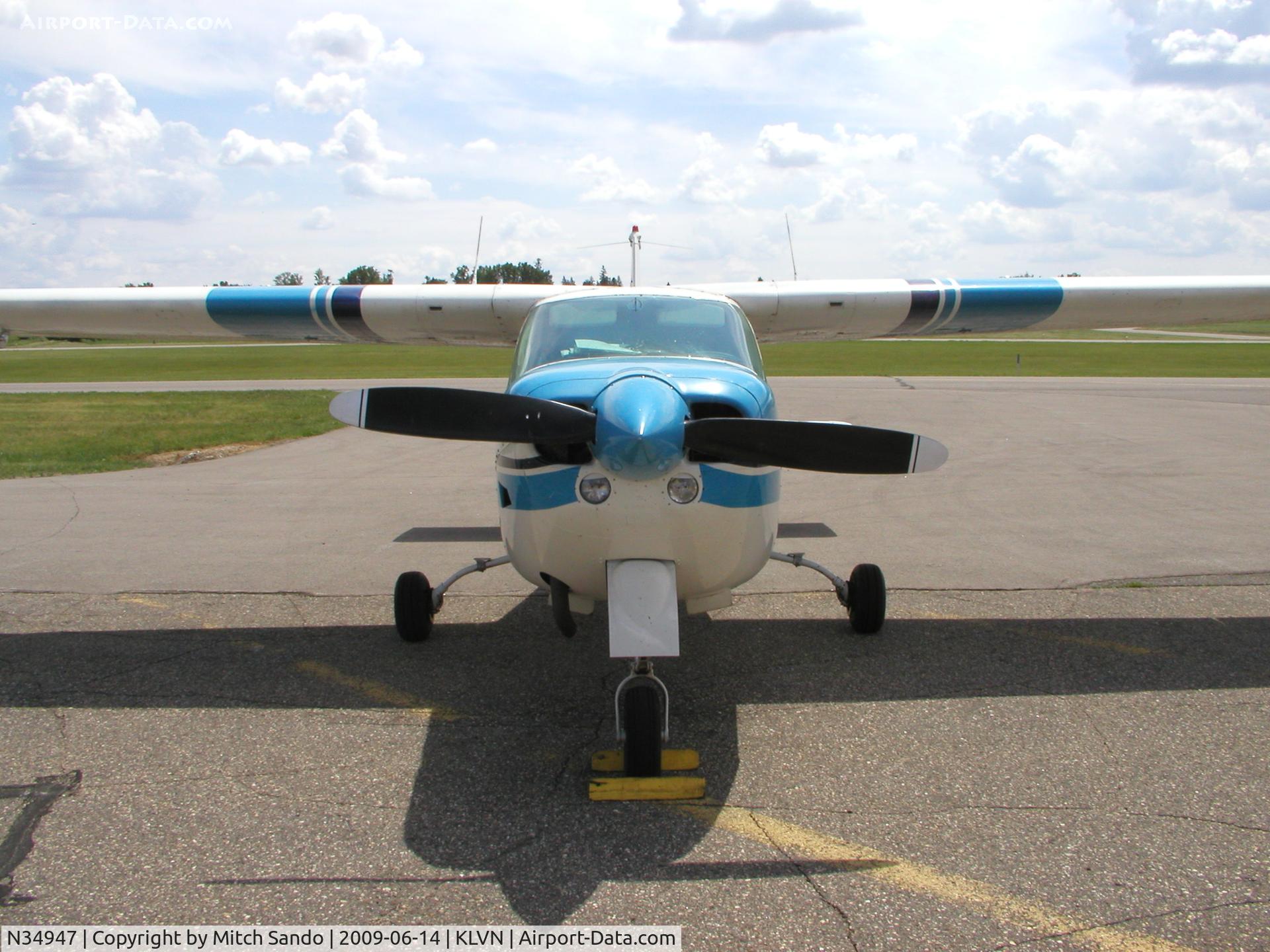 N34947, 1976 Cessna 177RG Cardinal C/N 177RG1028, Parked on the ramp at Airlake.