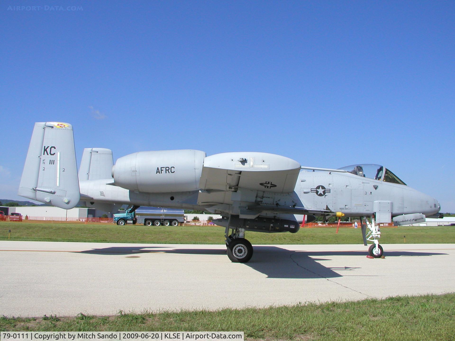 79-0111, 1979 Fairchild Republic A-10A Thunderbolt II C/N A10-0375, Deke Slayton Airfest 2009.