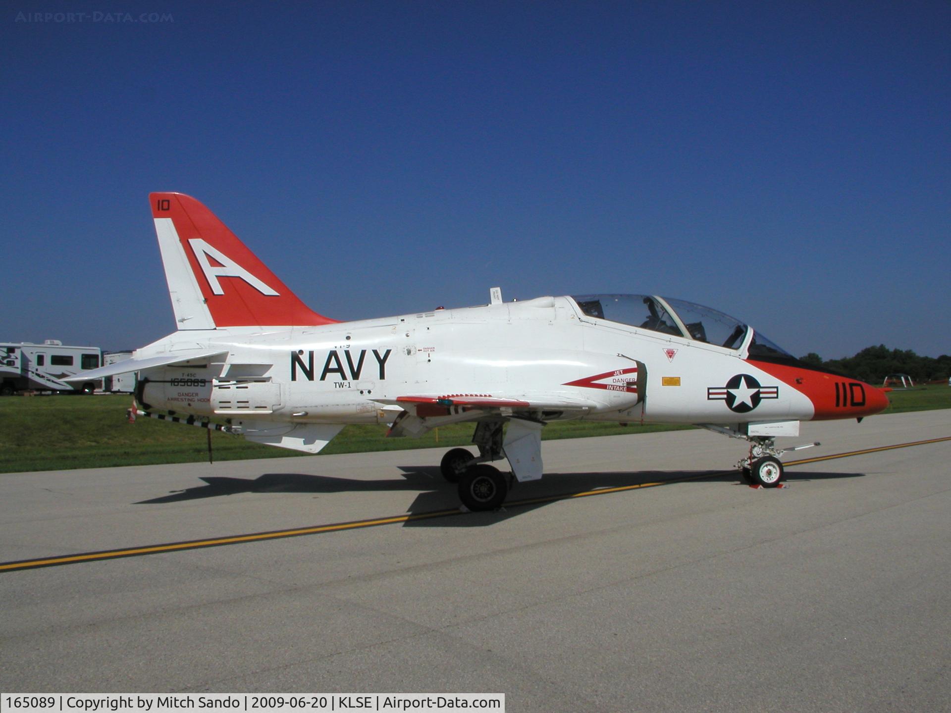 165089, McDonnell Douglas T-45C Goshawk C/N C010, Deke Slayton Airfest 2009.