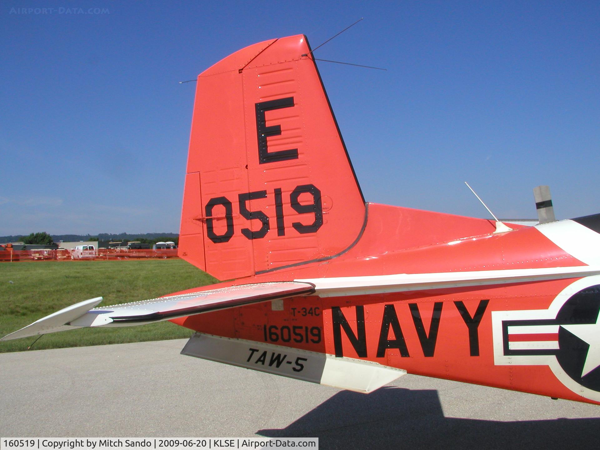 160519, Beech T-34C Turbo Mentor C/N GL-66, Deke Slayton Airfest 2009.