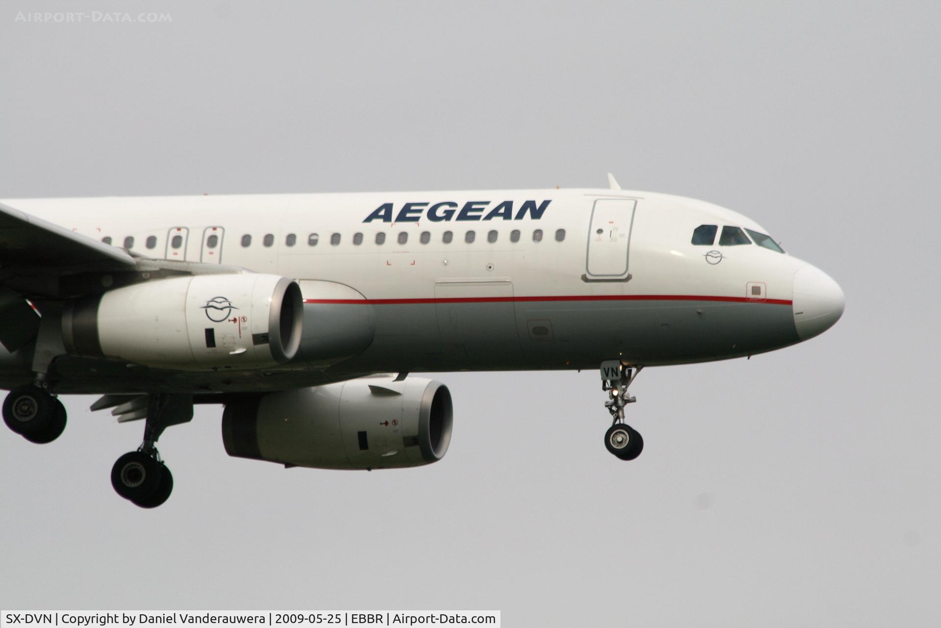 SX-DVN, 2008 Airbus A320-232 C/N 3478, arrival of flight A3 620 to rwy 02