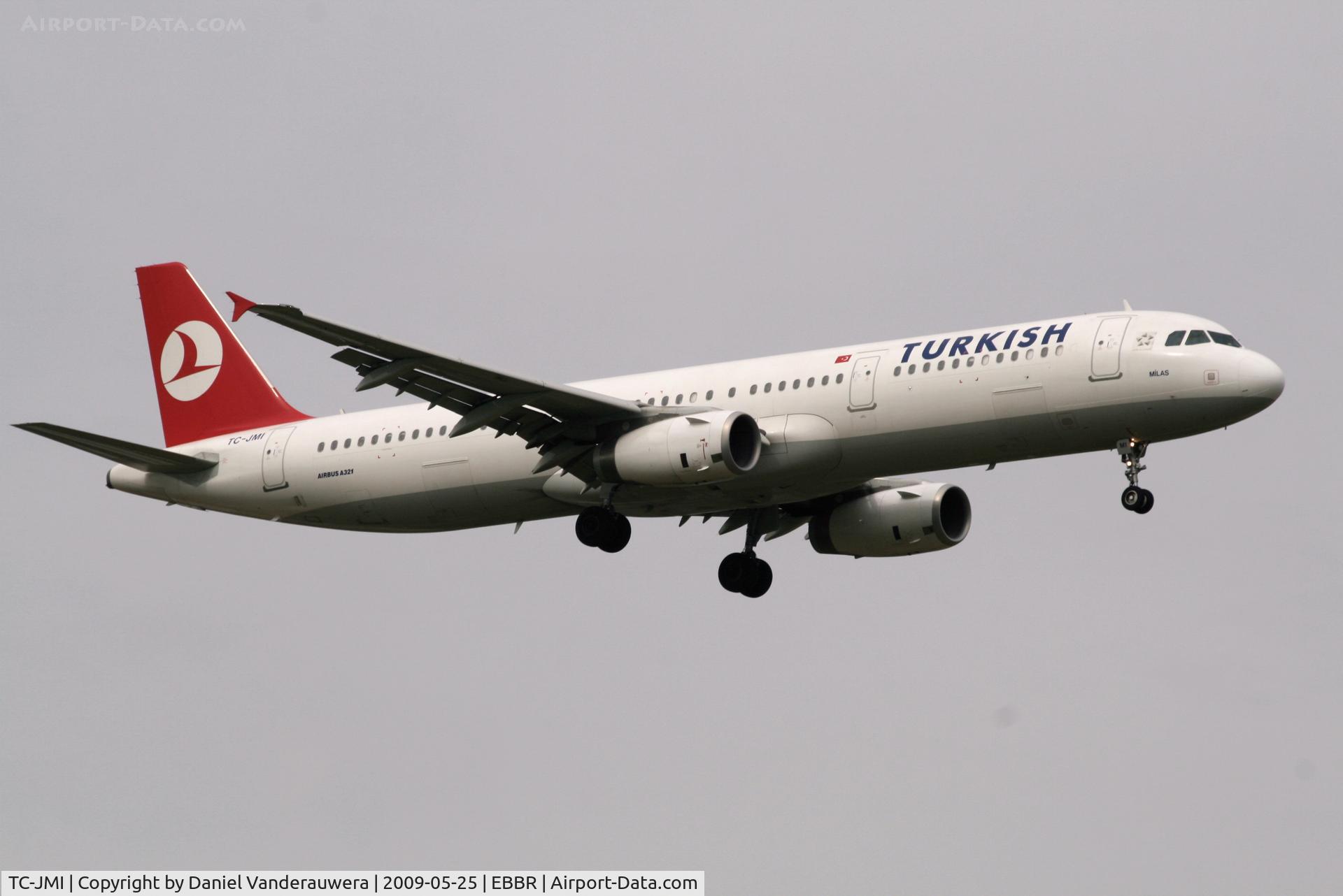 TC-JMI, 2008 Airbus A321-232 C/N 3673, arrival of flight TK1937 to rwy 02