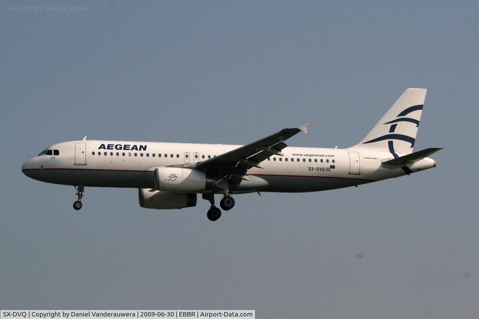 SX-DVQ, 2008 Airbus A320-232 C/N 3526, arrival of flight A3 620 to rwy 25L