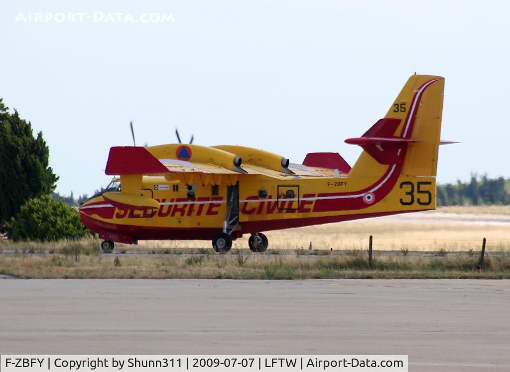 F-ZBFY, Canadair CL-215-6B11 CL-415 C/N 2010, Arriving and taxiing to TAT Technics...