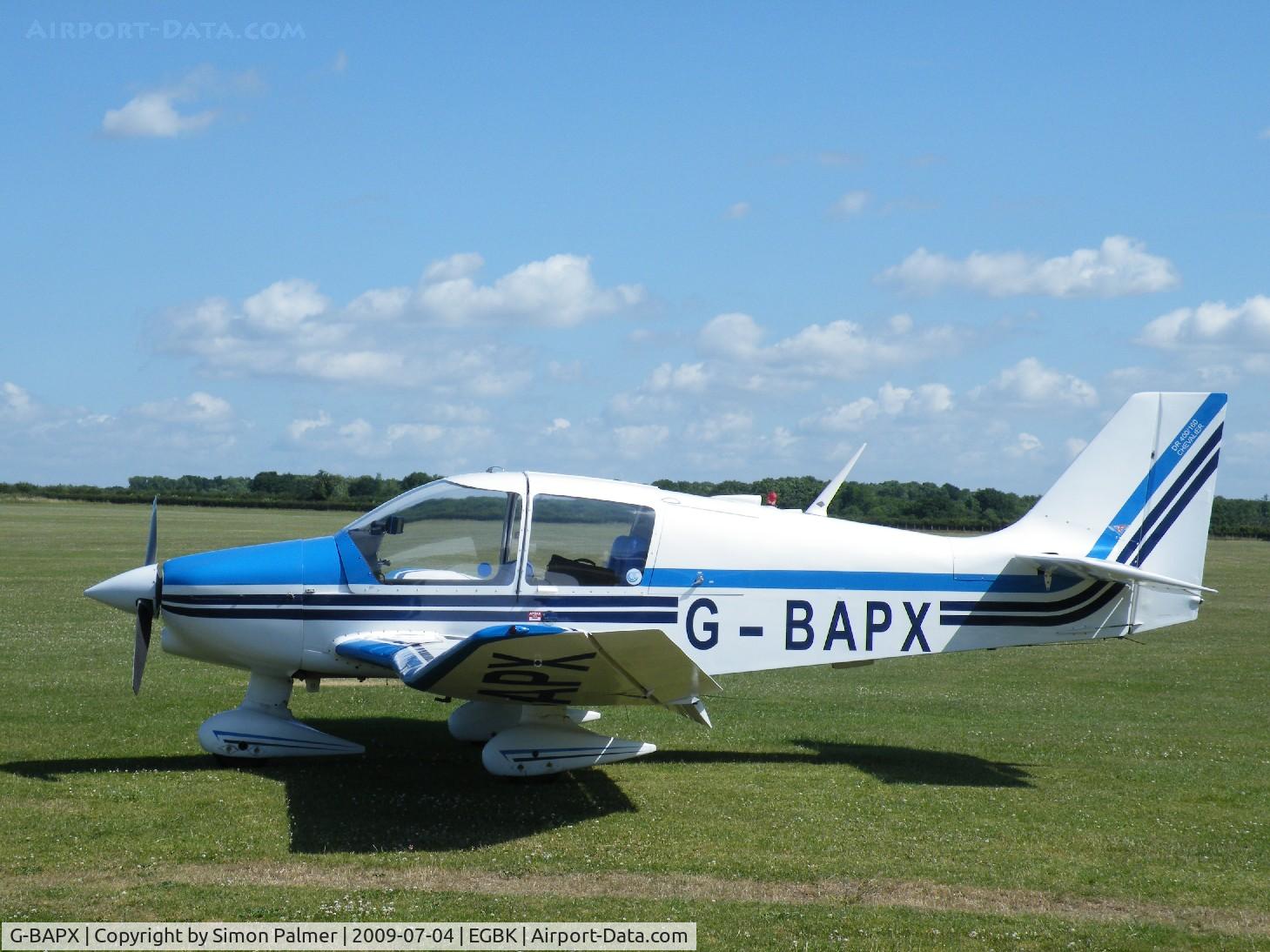 G-BAPX, 1972 Robin DR-400-160 Chevalier C/N 789, Robin Chevalier