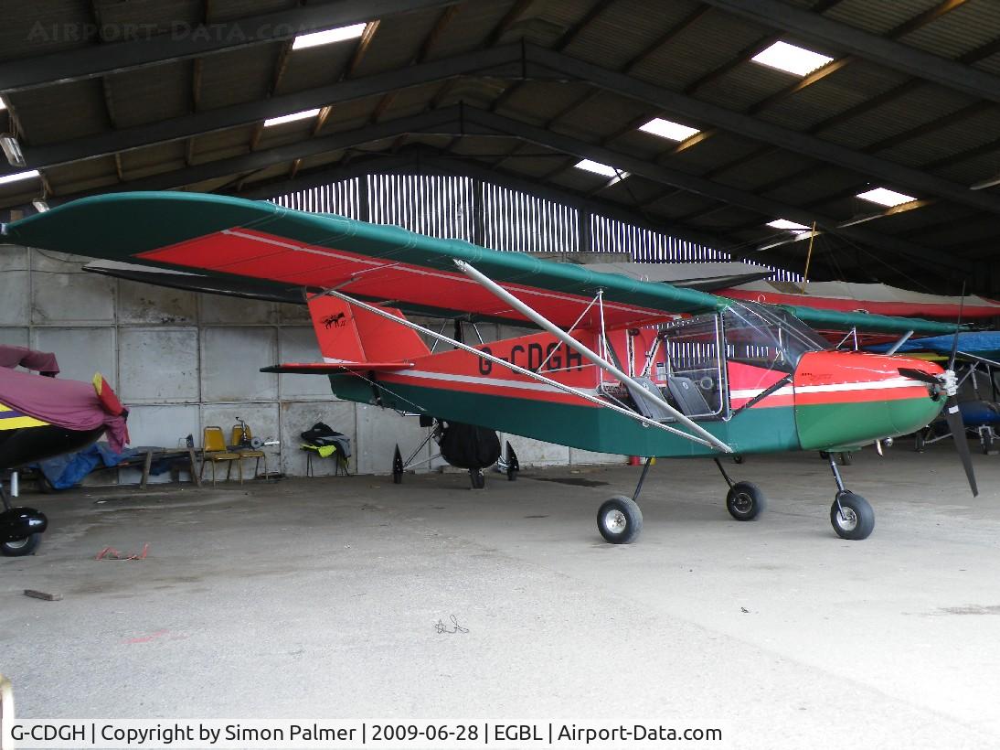 G-CDGH, 2005 Rans S-6ES Coyote II C/N PFA 204-14209, Rans Coyote hangared at Long Marston