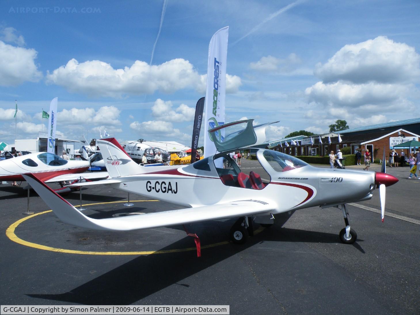 G-CGAJ, Alpi Aviation Pioneer 400 C/N 01, Pioneer 400 exhibited at Aero Expo