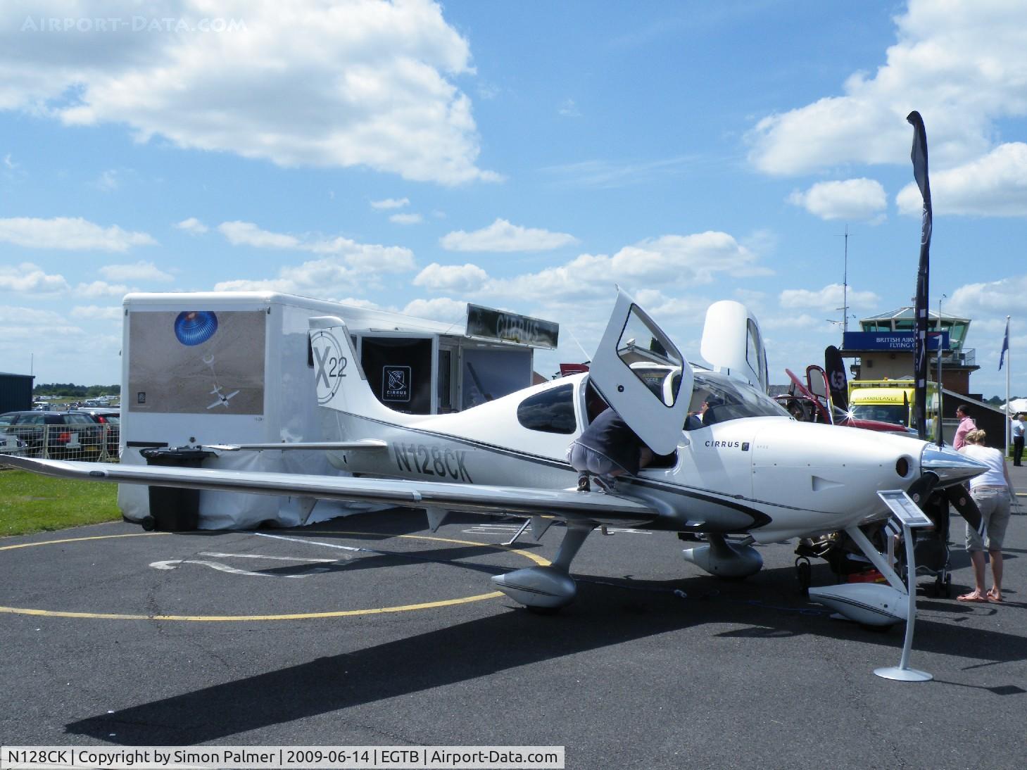 N128CK, Cirrus SR22X C/N 3415, SR22 exhibited at Aero Expo