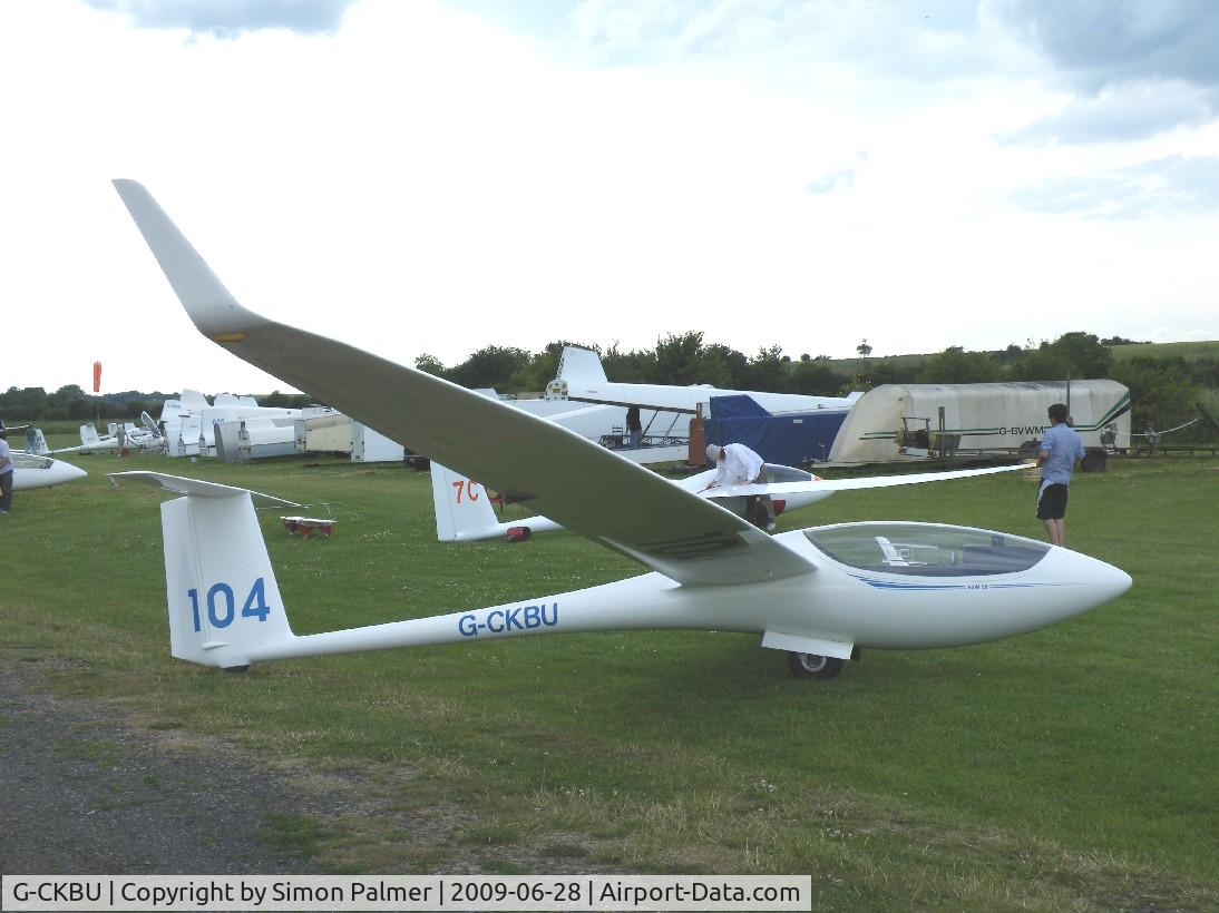 G-CKBU, 2001 Schleicher ASW-28 C/N 28040, ASW28 at Bidford