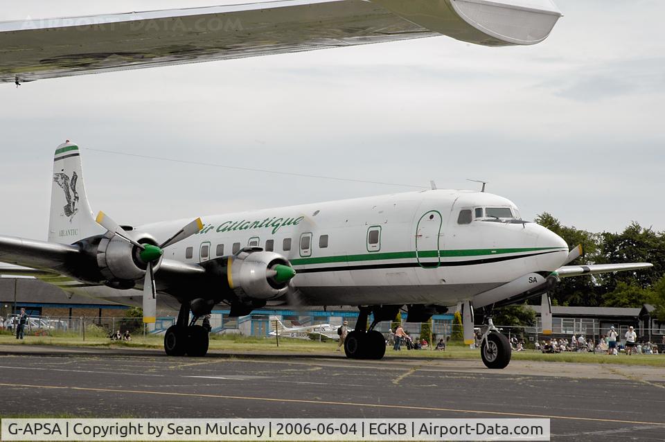 G-APSA, 1958 Douglas DC-6A C/N 45497, G-APSA DOUGLAS DC-6A in the colours of 