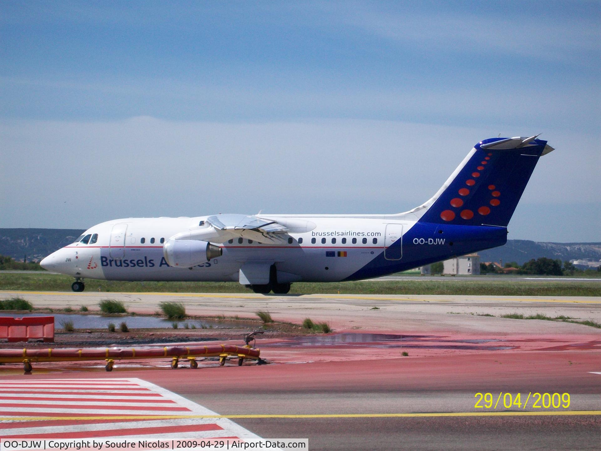 OO-DJW, 1996 British Aerospace Avro 146-RJ85 C/N E.2296, Marseille 2009