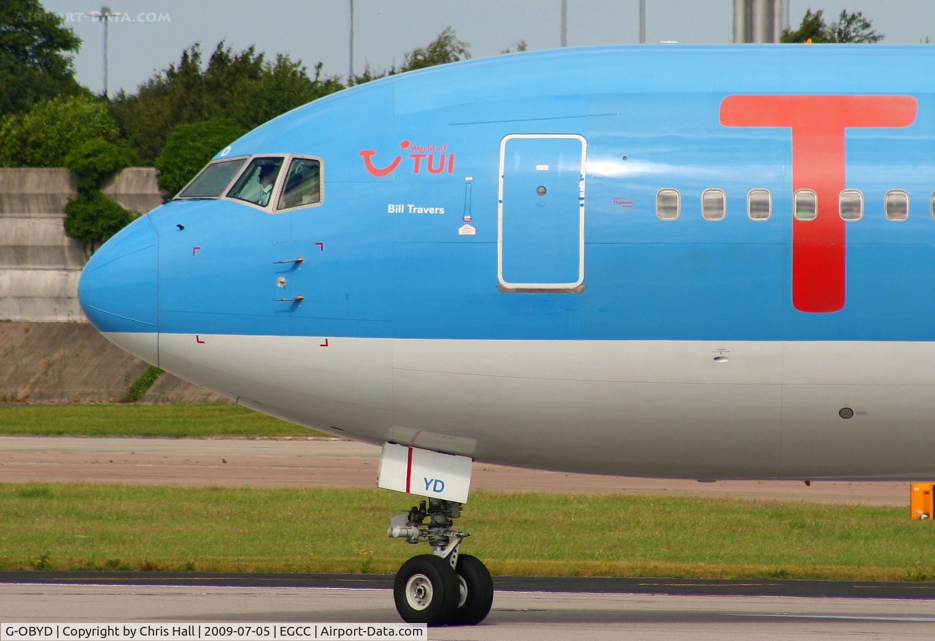 G-OBYD, 1997 Boeing 767-304/ER (BCF) C/N 28042, named after 'Bill Travers' an English actor, screenwriter and director