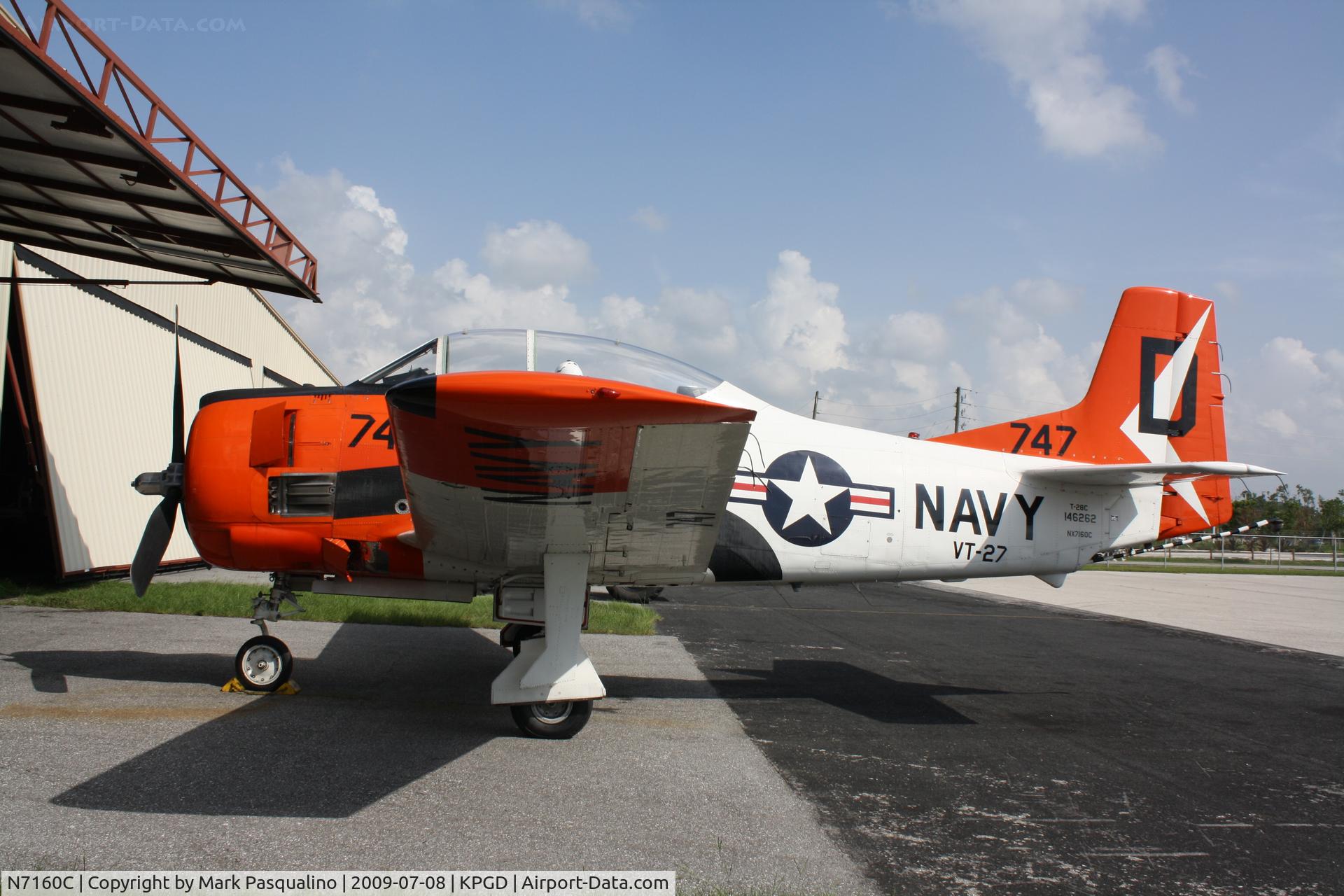 N7160C, 1992 North American T-28C Trojan Trojan C/N 252-25, North American T-28C