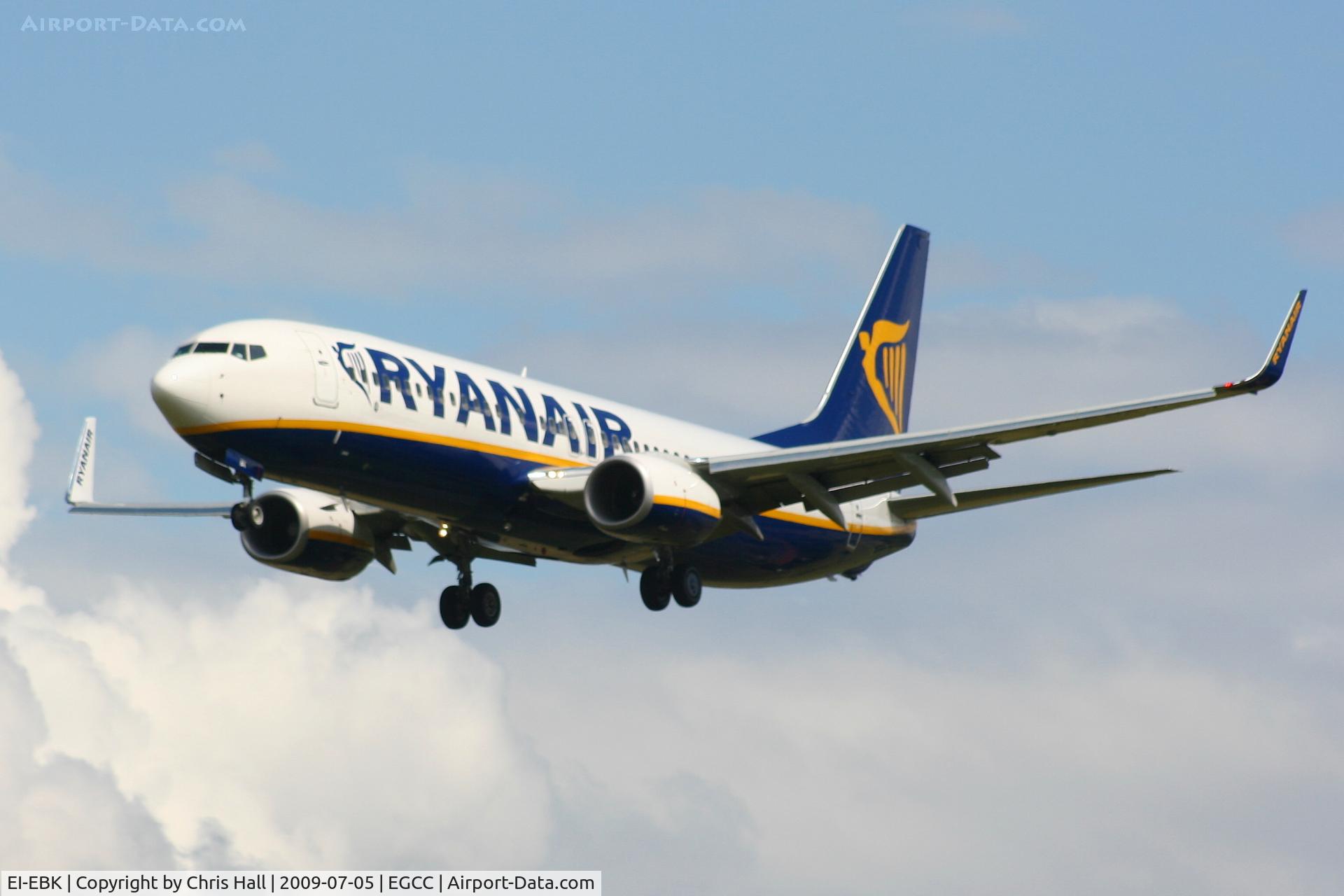 EI-EBK, 2009 Boeing 737-8AS C/N 37528, Ryanair Boeing 737-8AS/WL