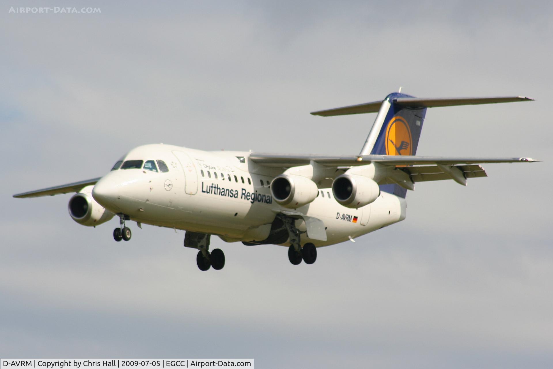 D-AVRM, 1996 British Aerospace Avro 146-RJ85 C/N E.2288, Lufthansa Regional operated by CityLine