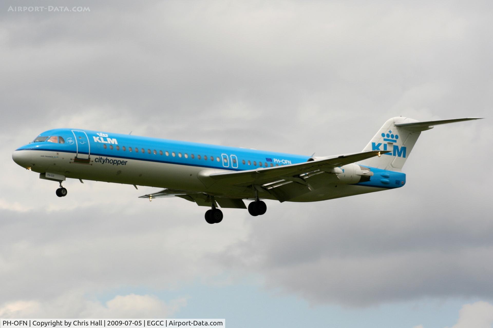 PH-OFN, 1993 Fokker 100 (F-28-0100) C/N 11477, KLM Cityhopper