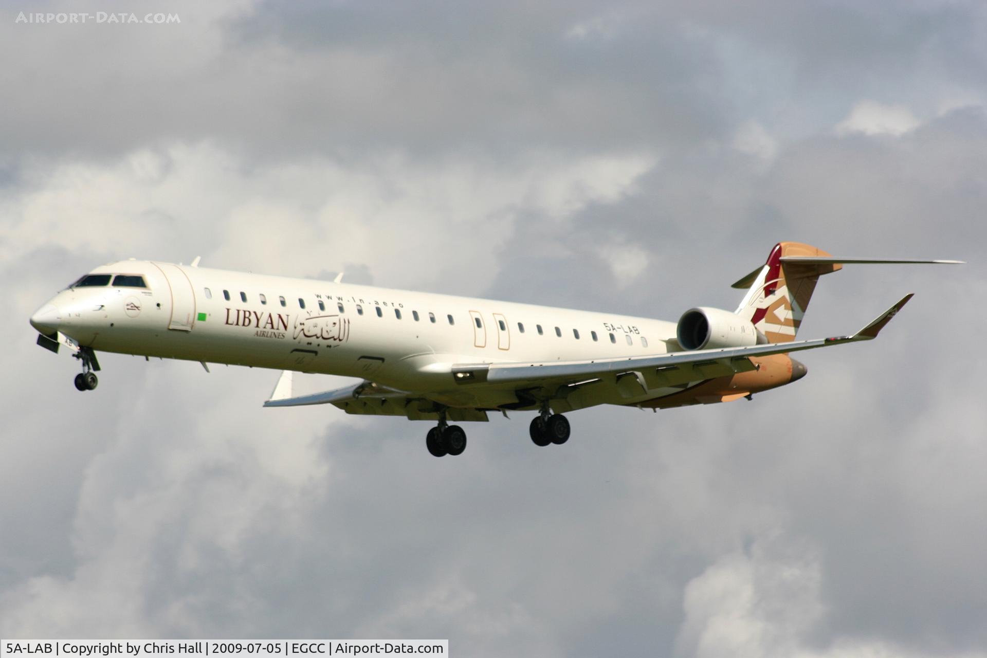 5A-LAB, 2007 Bombardier CRJ-900ER (CL-600-2D24) C/N 15121, Libyan Airlines