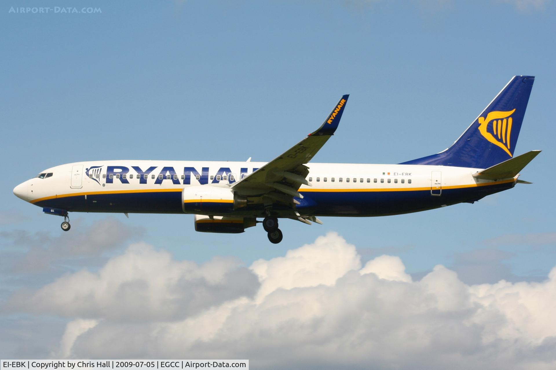 EI-EBK, 2009 Boeing 737-8AS C/N 37528, Ryanair Boeing 737-8AS/WL