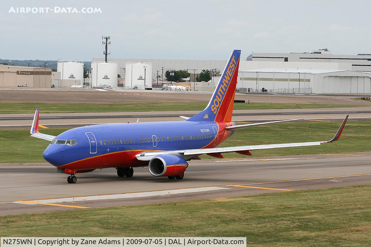 N275WN, 2007 Boeing 737-7H4 C/N 36153, Southwest Airlines at Dallas Love Field