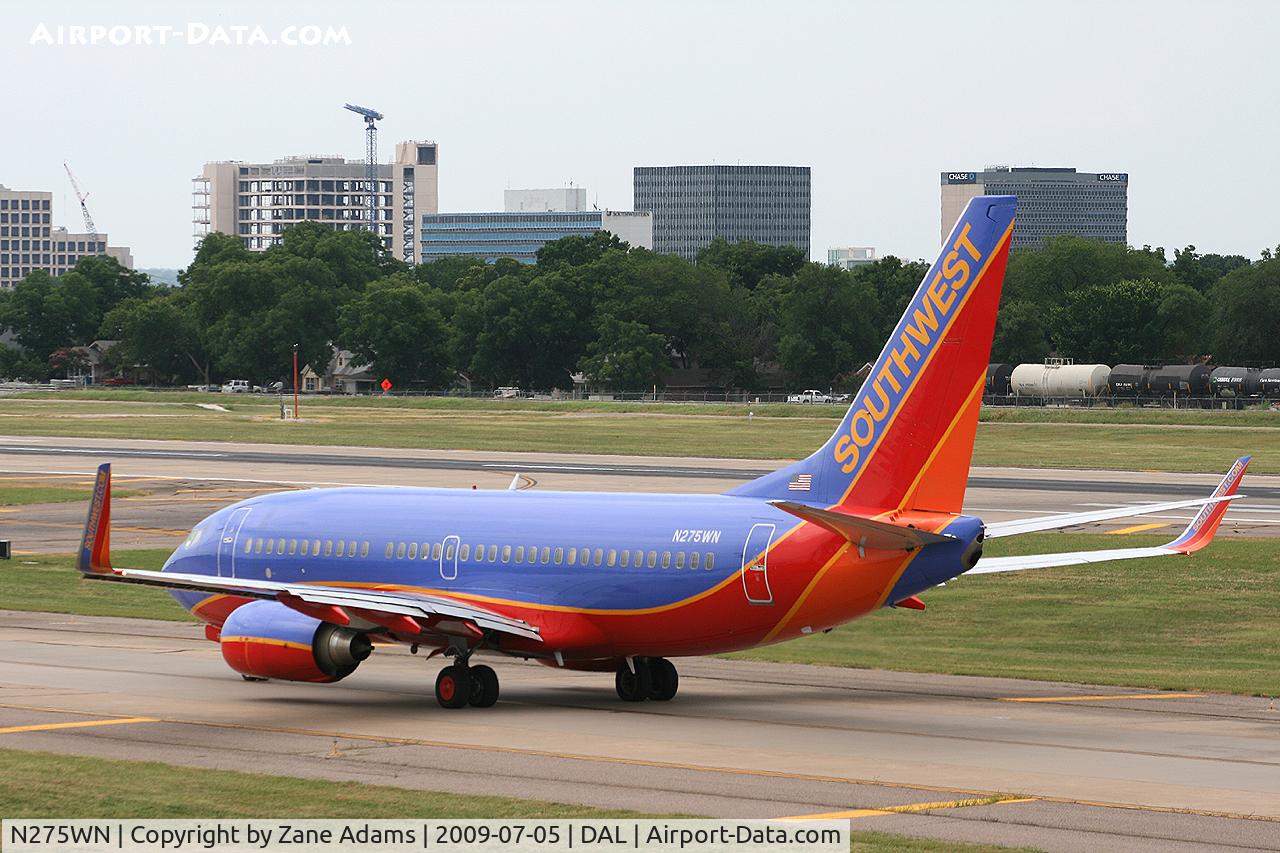 N275WN, 2007 Boeing 737-7H4 C/N 36153, Southwest Airlines at Dallas Love Field