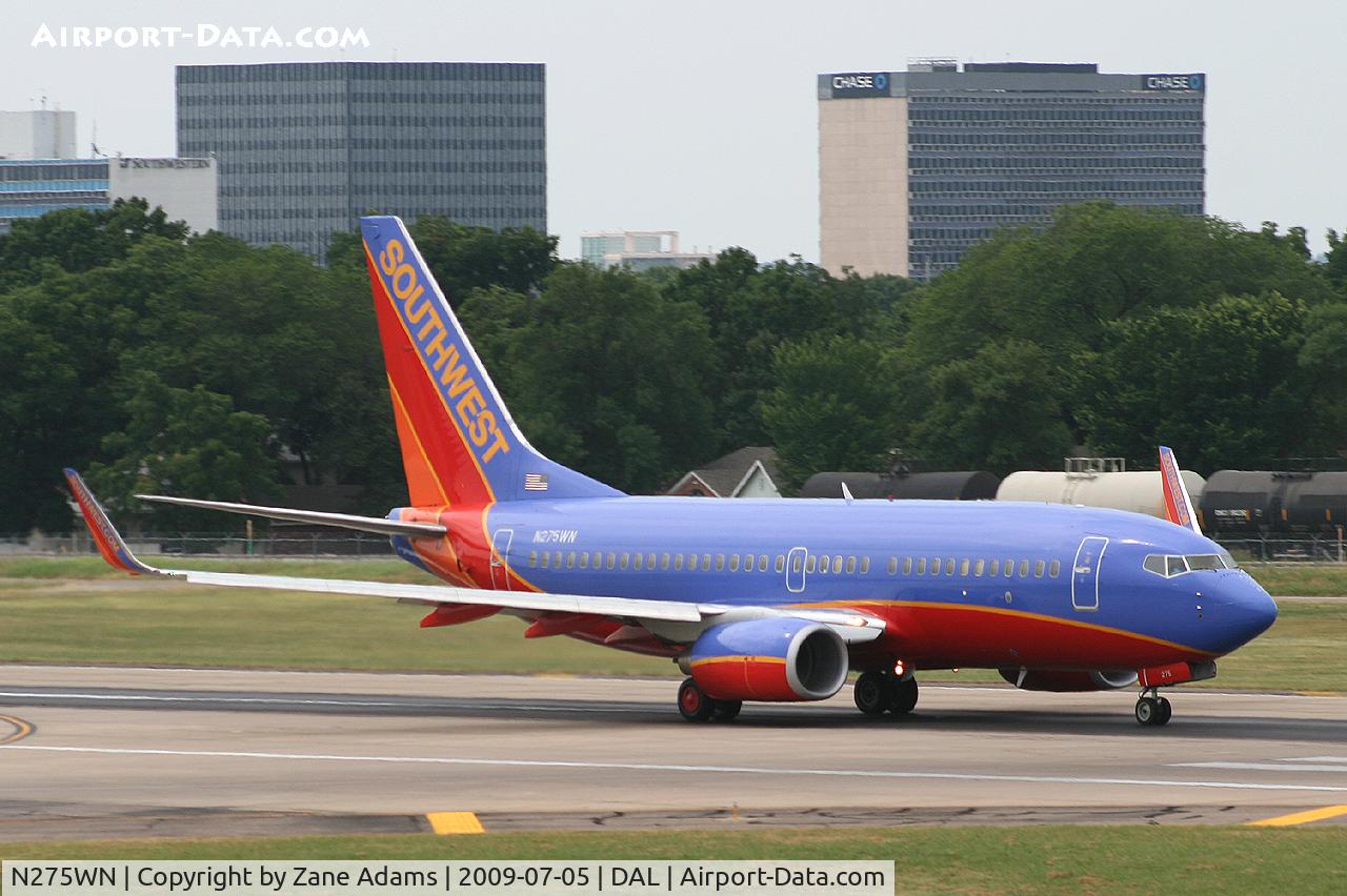 N275WN, 2007 Boeing 737-7H4 C/N 36153, Southwest Airlines at Dallas Love Field