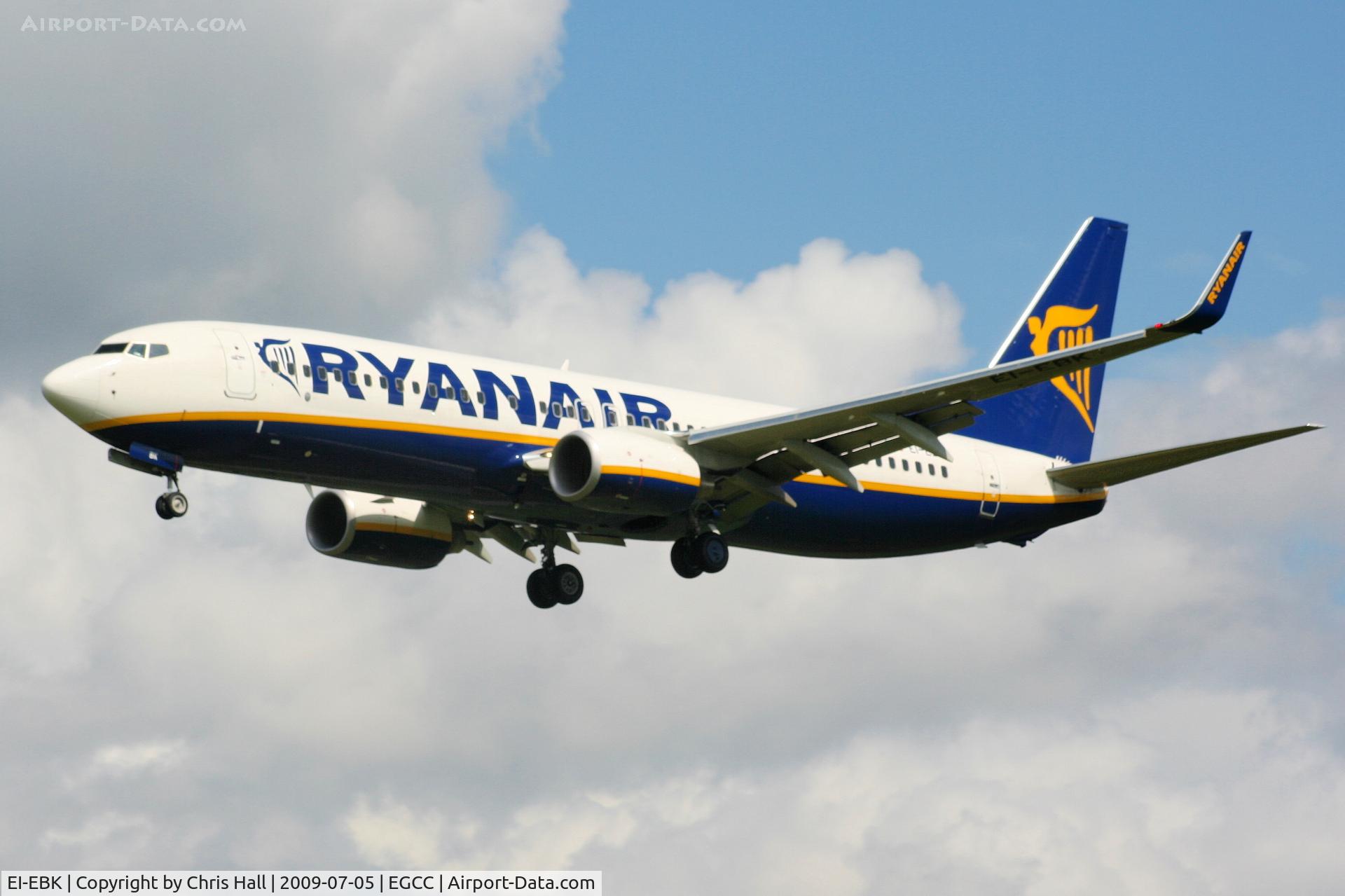 EI-EBK, 2009 Boeing 737-8AS C/N 37528, Ryanair Boeing 737-8AS/WL