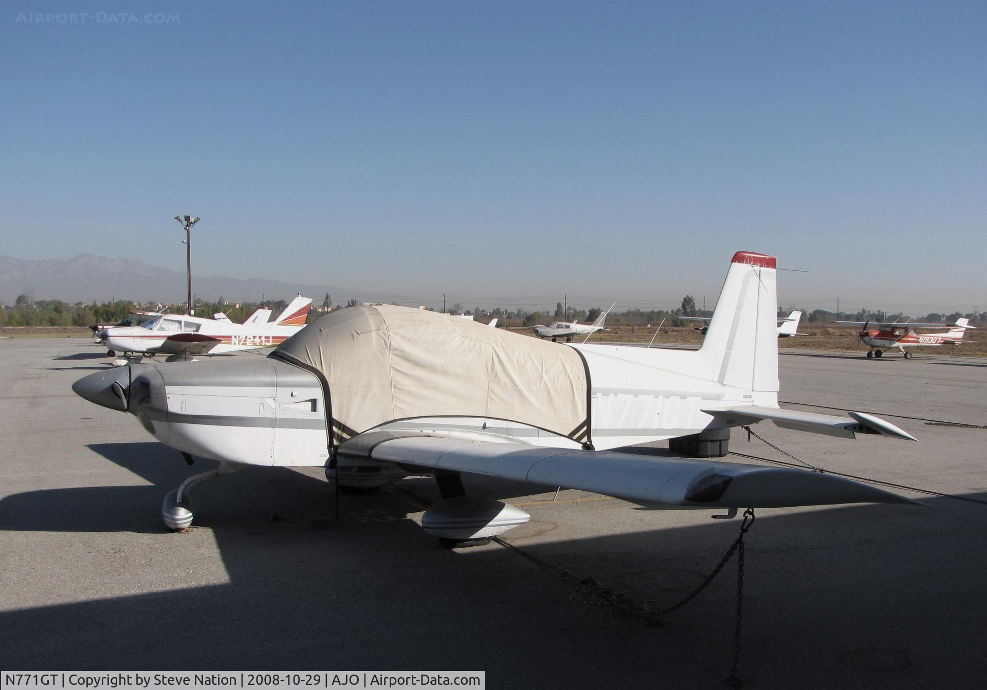 N771GT, 1977 Grumman American AA-5B Tiger C/N AA5B0683, Faded 1977 Grumman American Avn. Corp. AA-5B w/cover