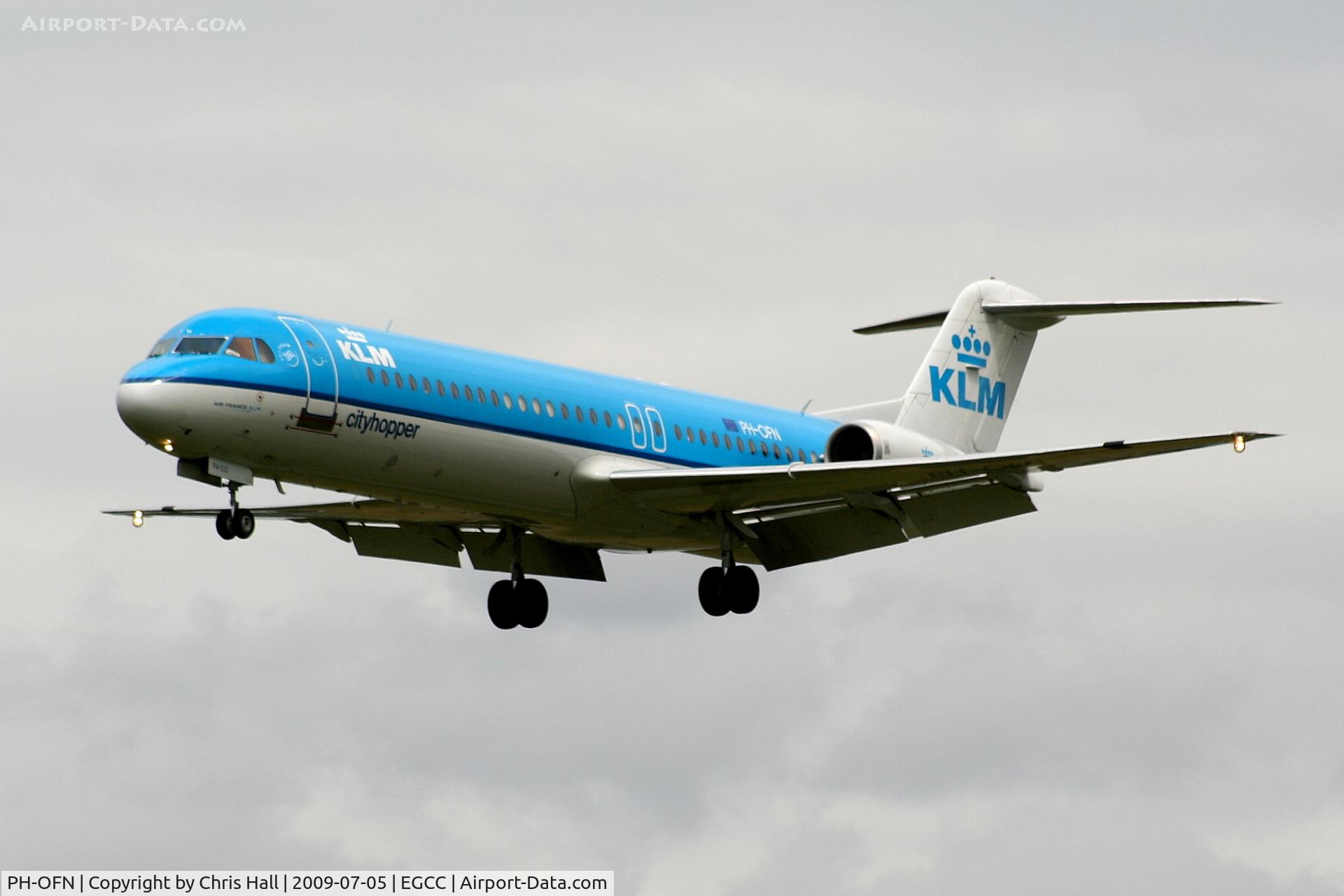 PH-OFN, 1993 Fokker 100 (F-28-0100) C/N 11477, KLM Cityhopper