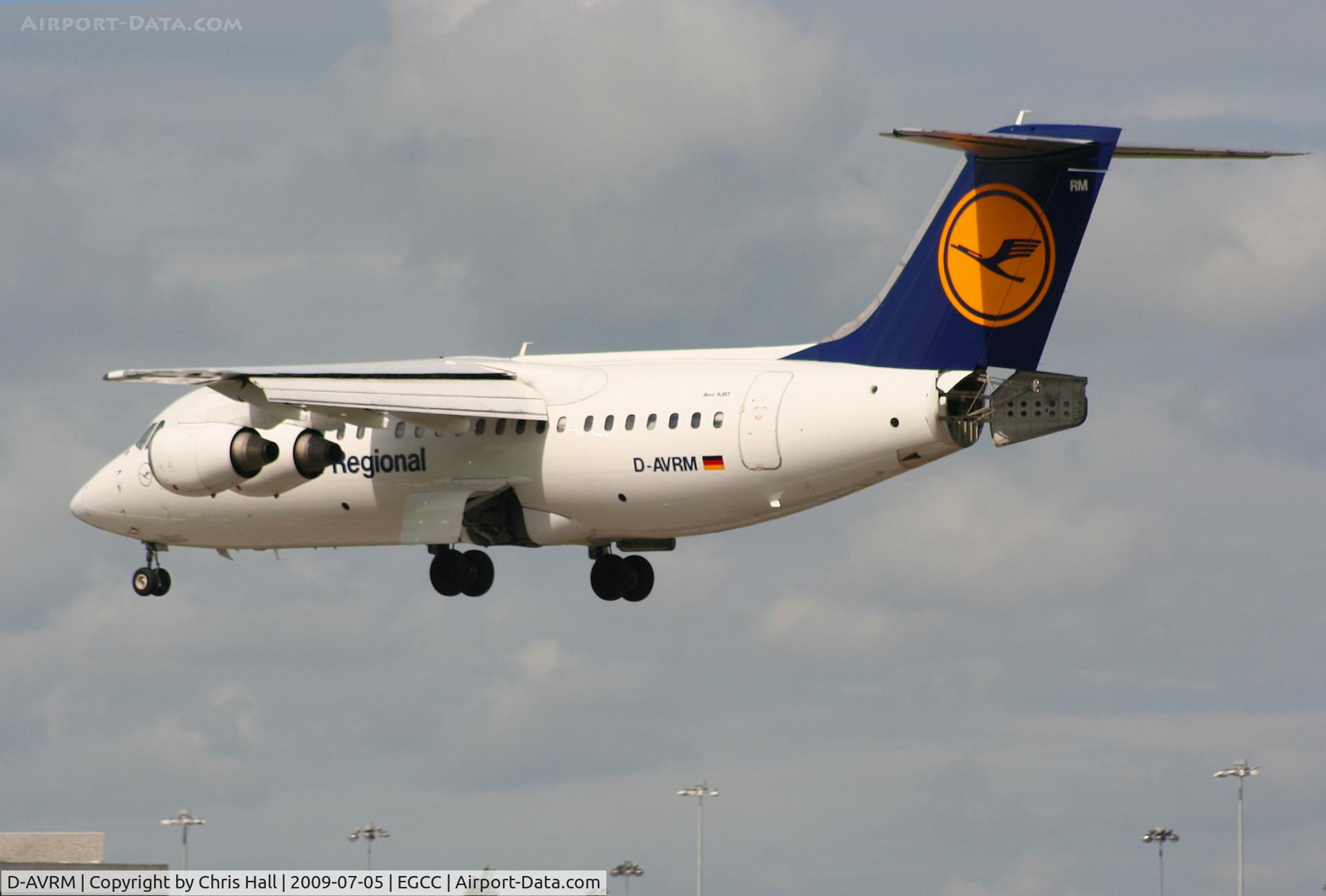 D-AVRM, 1996 British Aerospace Avro 146-RJ85 C/N E.2288, Lufthansa Regional operated by CityLine