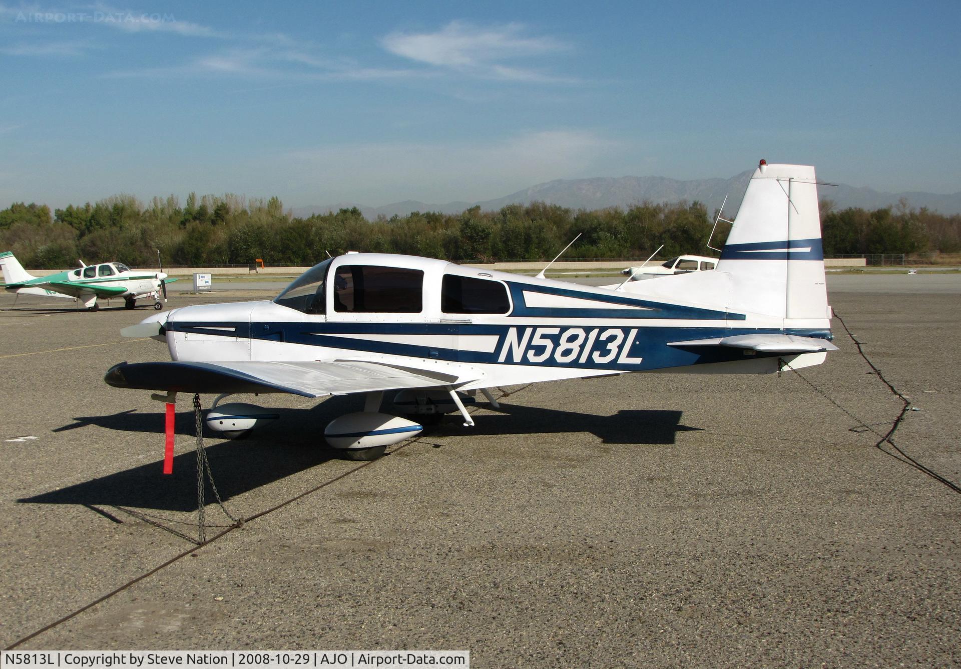 N5813L, 1971 American AA-5 C/N AA5-0013, 1971 American AA-5 @ 