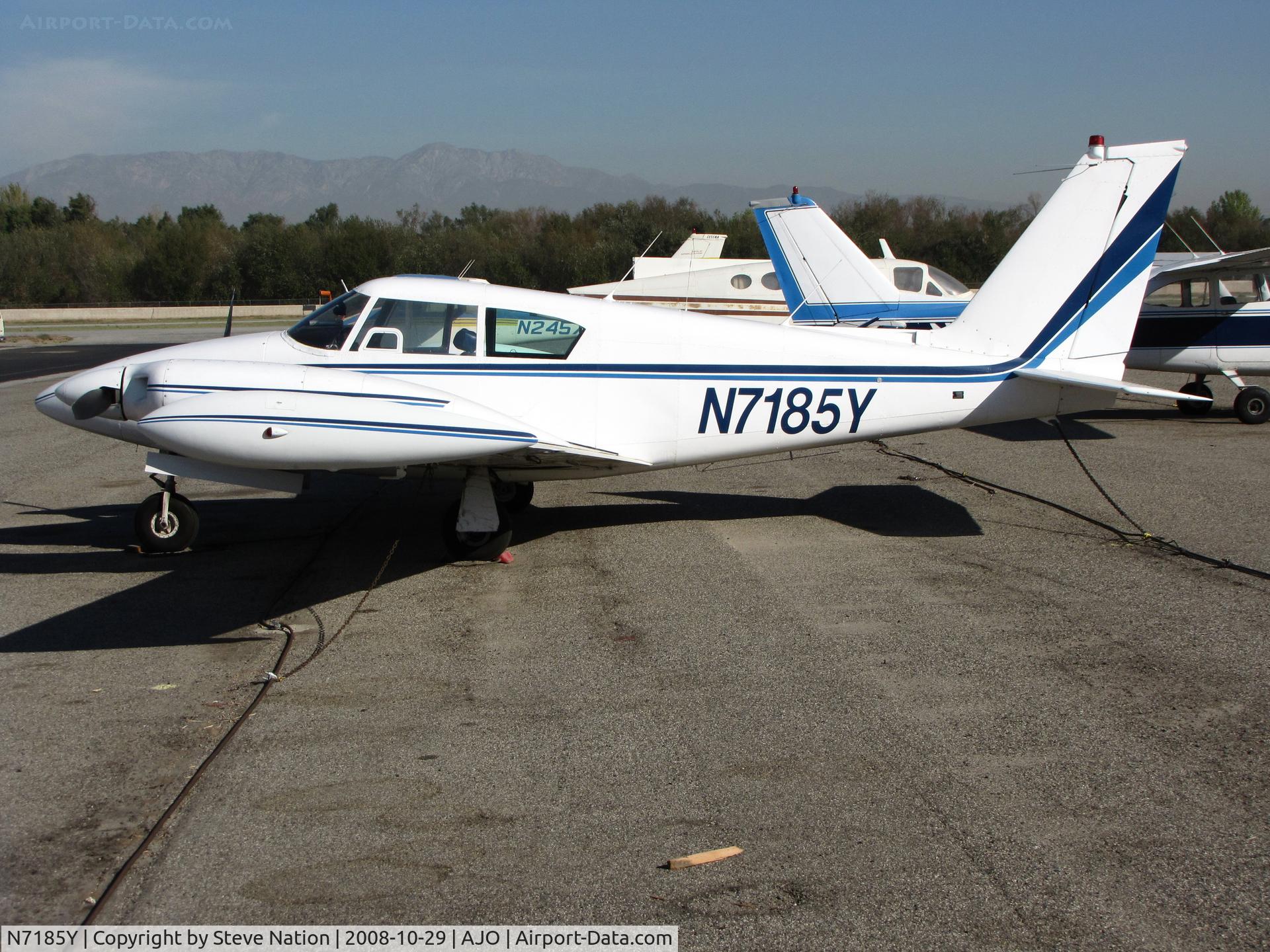 N7185Y, 1963 Piper PA-30 Twin Comanche Twin Comanche C/N 30-209, Very sharp 1963 Piper PA-30 Twin Comanche turns 35 @ 