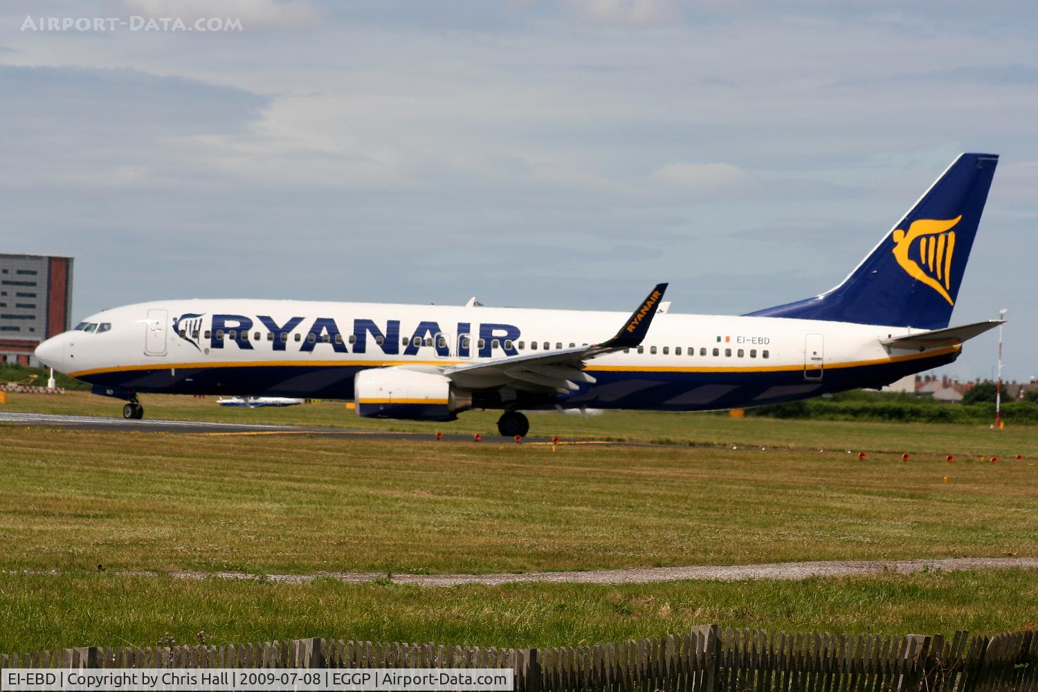 EI-EBD, 2009 Boeing 737-8AS C/N 37522, Ryanair Boeing 737-8AS/WL