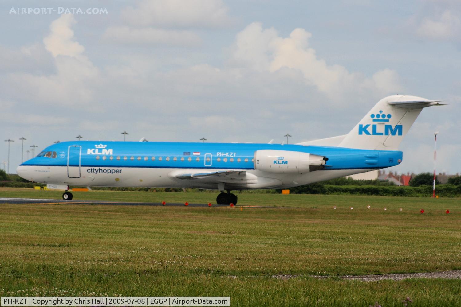 PH-KZT, 1995 Fokker 70 (F-28-0070) C/N 11541, KLM Cityhopper