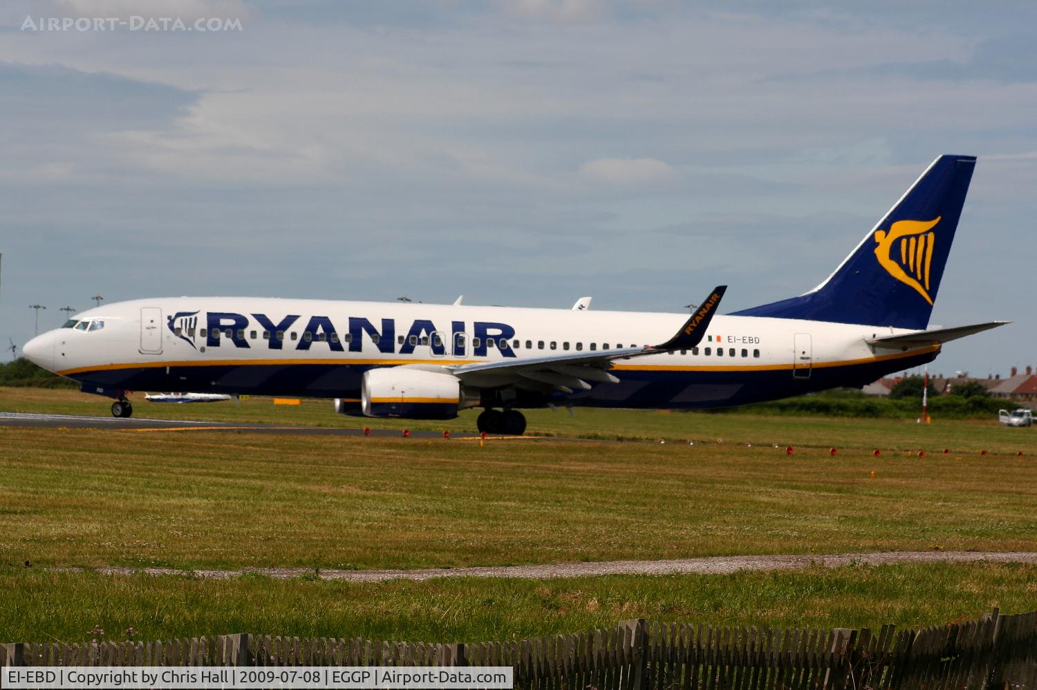 EI-EBD, 2009 Boeing 737-8AS C/N 37522, Ryanair Boeing 737-8AS/WL